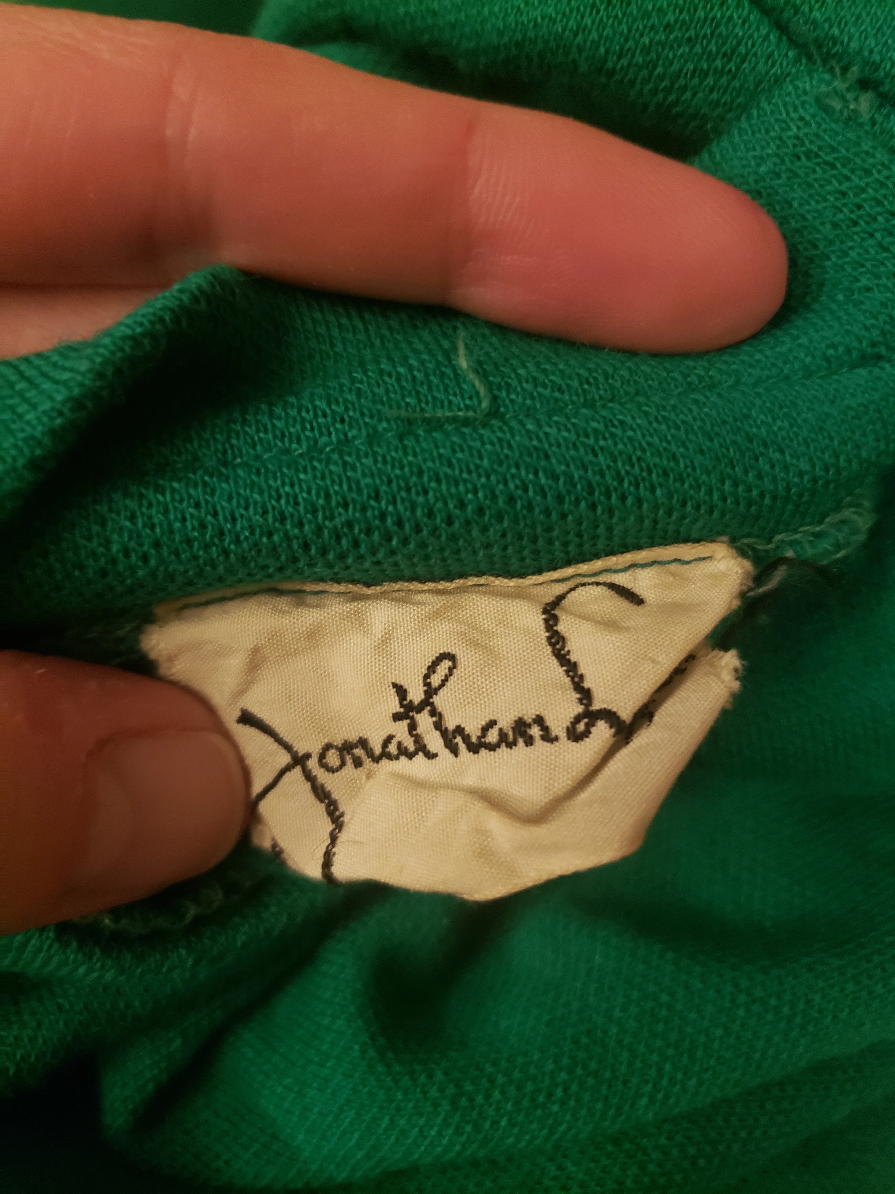 60s/70s Kelly Green Dress By Jonathan Logan - Image 3