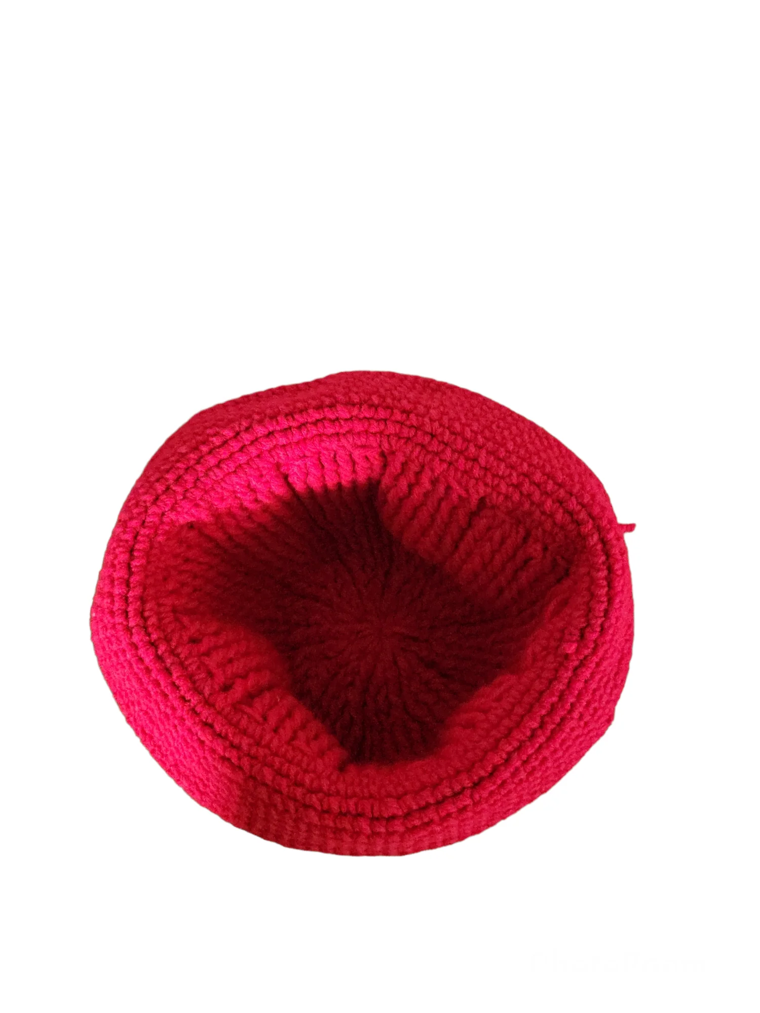 60s/70s Knit Red Cloche Hat - Image 5