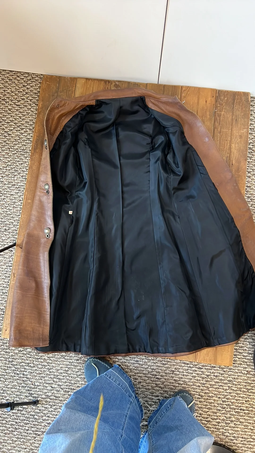 60s/70s Ladies Leather Coat By Cordoba - Image 8