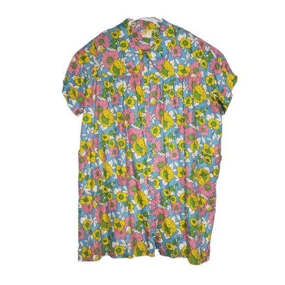 60s/70s Lane Bryant 60s Floral House Coat Plus Size 50-52 By Lane Bryant - Image 10