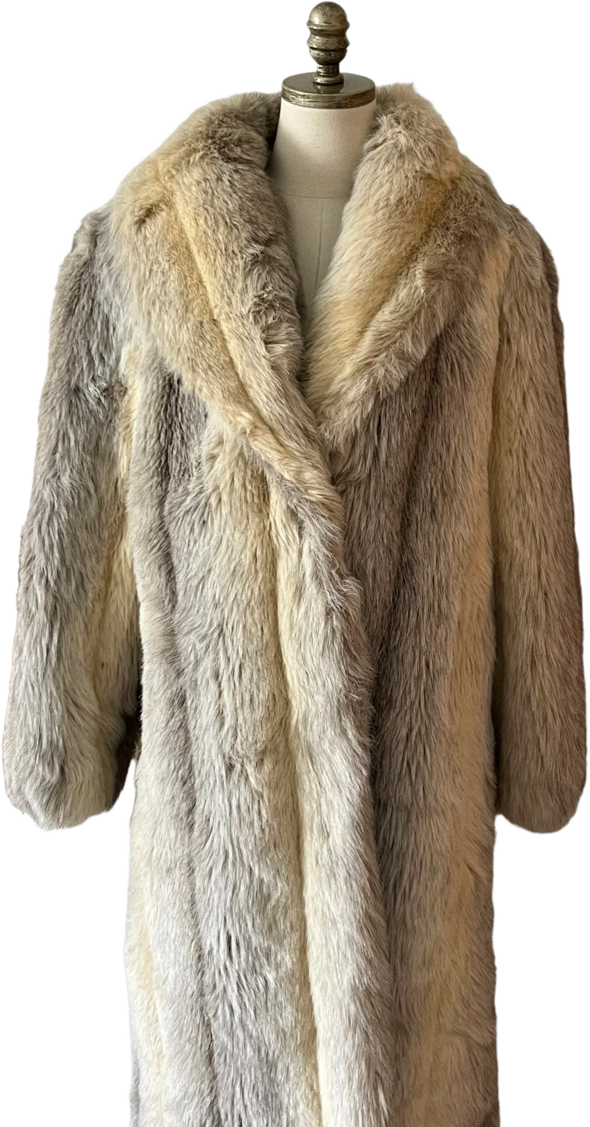 60s/70s Long Faux Fur Coat By American Signature