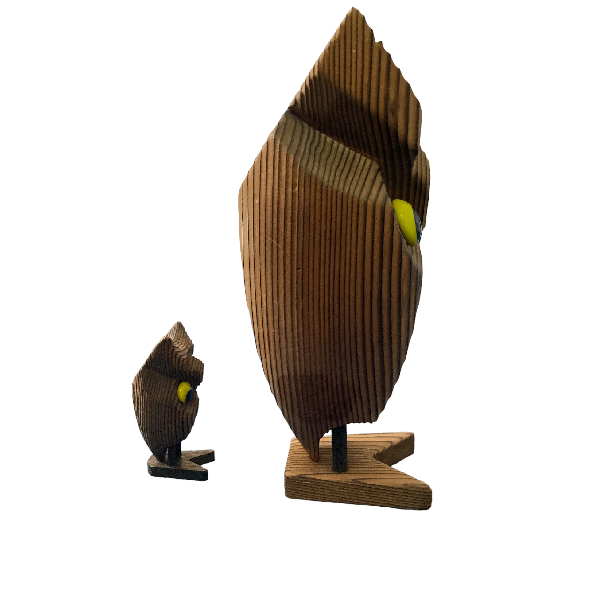60s/70s Mcm Cryptomeria  Owl And Owlet - Image 5