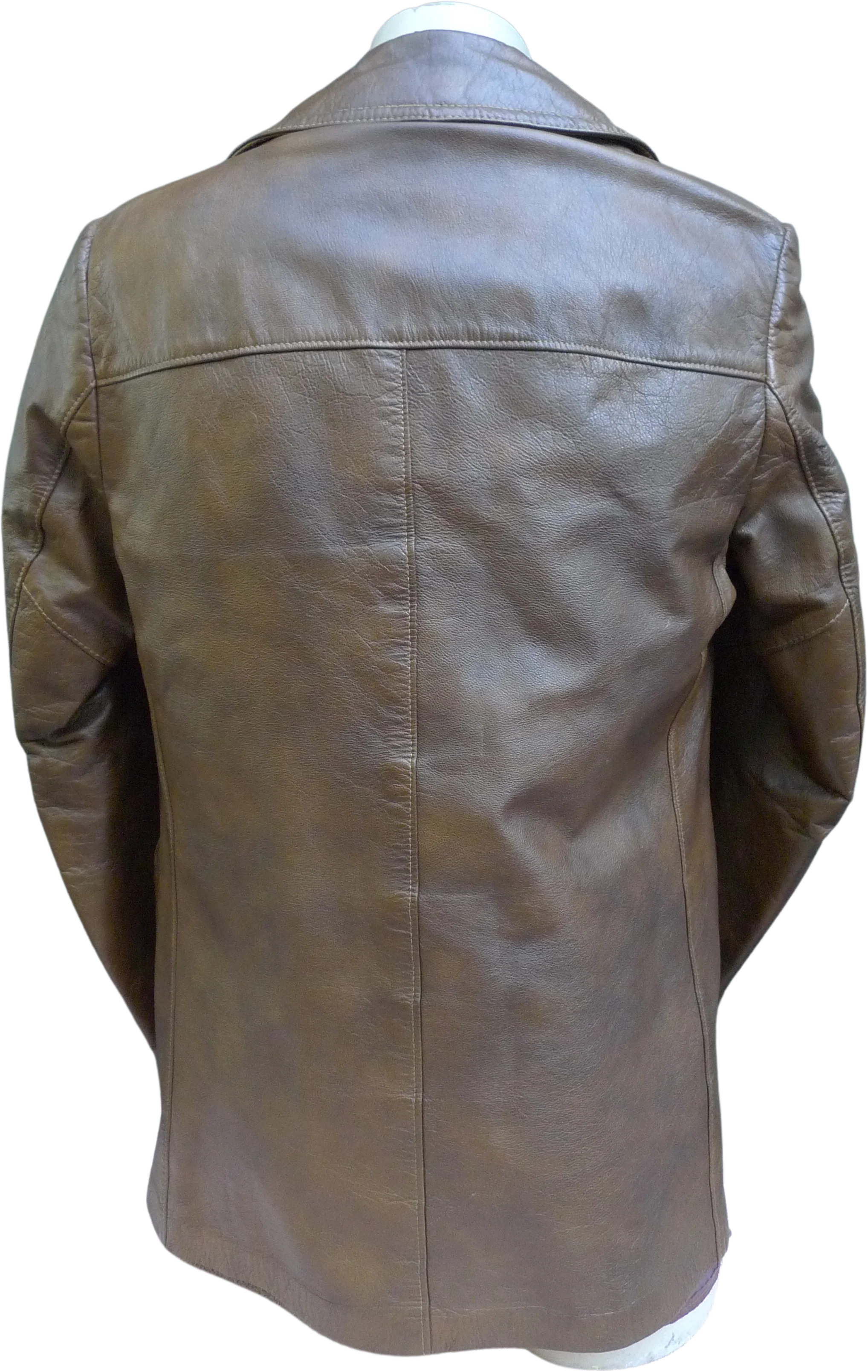 60s/70s Mens 42 R * Epic Leather Jacket With Zip-out Liner - Image 2