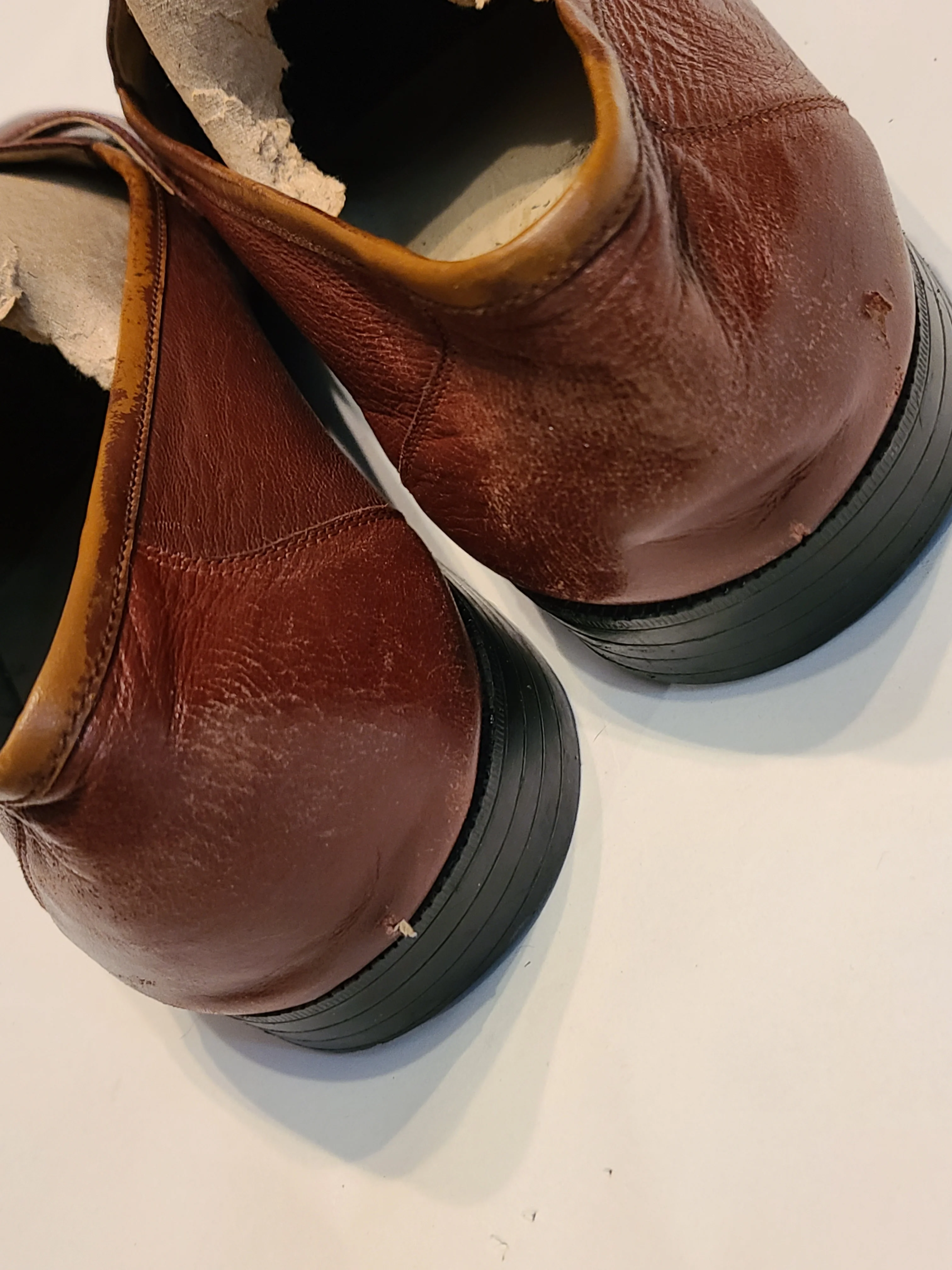 60s/70s Mens Loafers Buckle, Size 13, 60s 70s Era Leather - Image 5