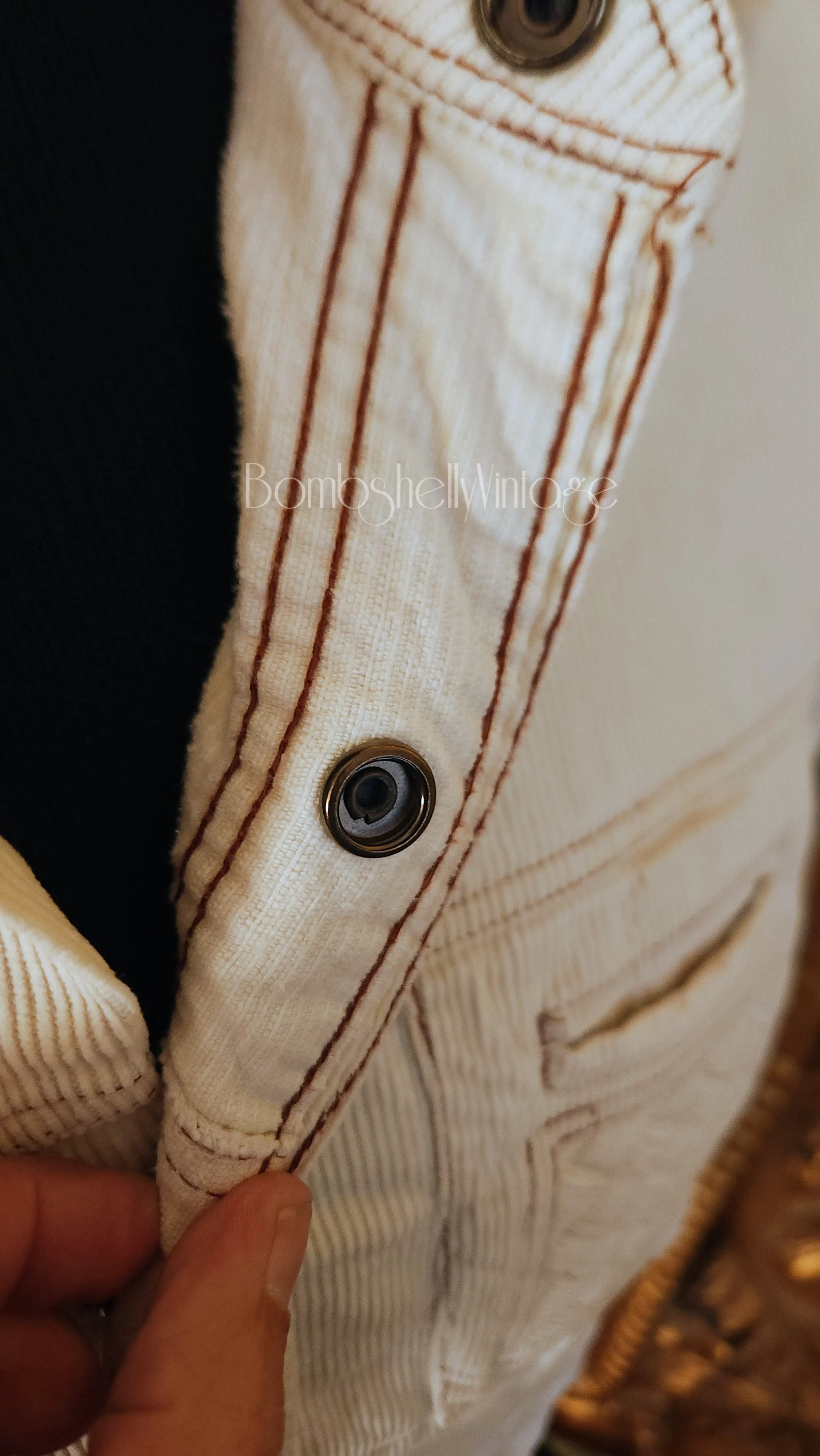 60s/70s Men's White Corduroy Leisure Suit By Jean Joint Sears - Image 10