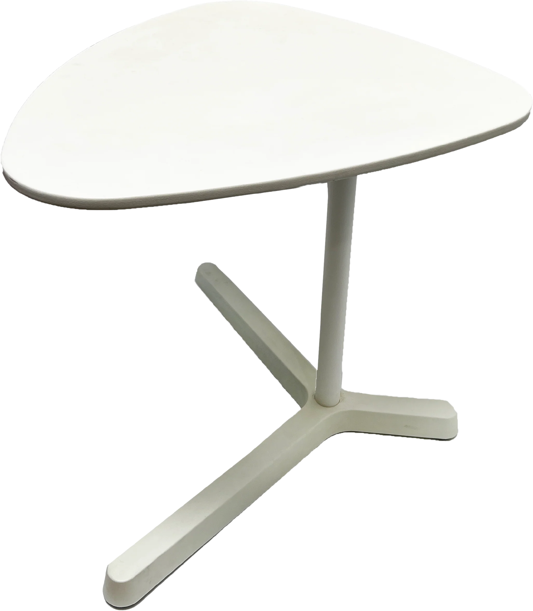 60s/70s Mid Century Ultra Mod Adjustable White Side Table