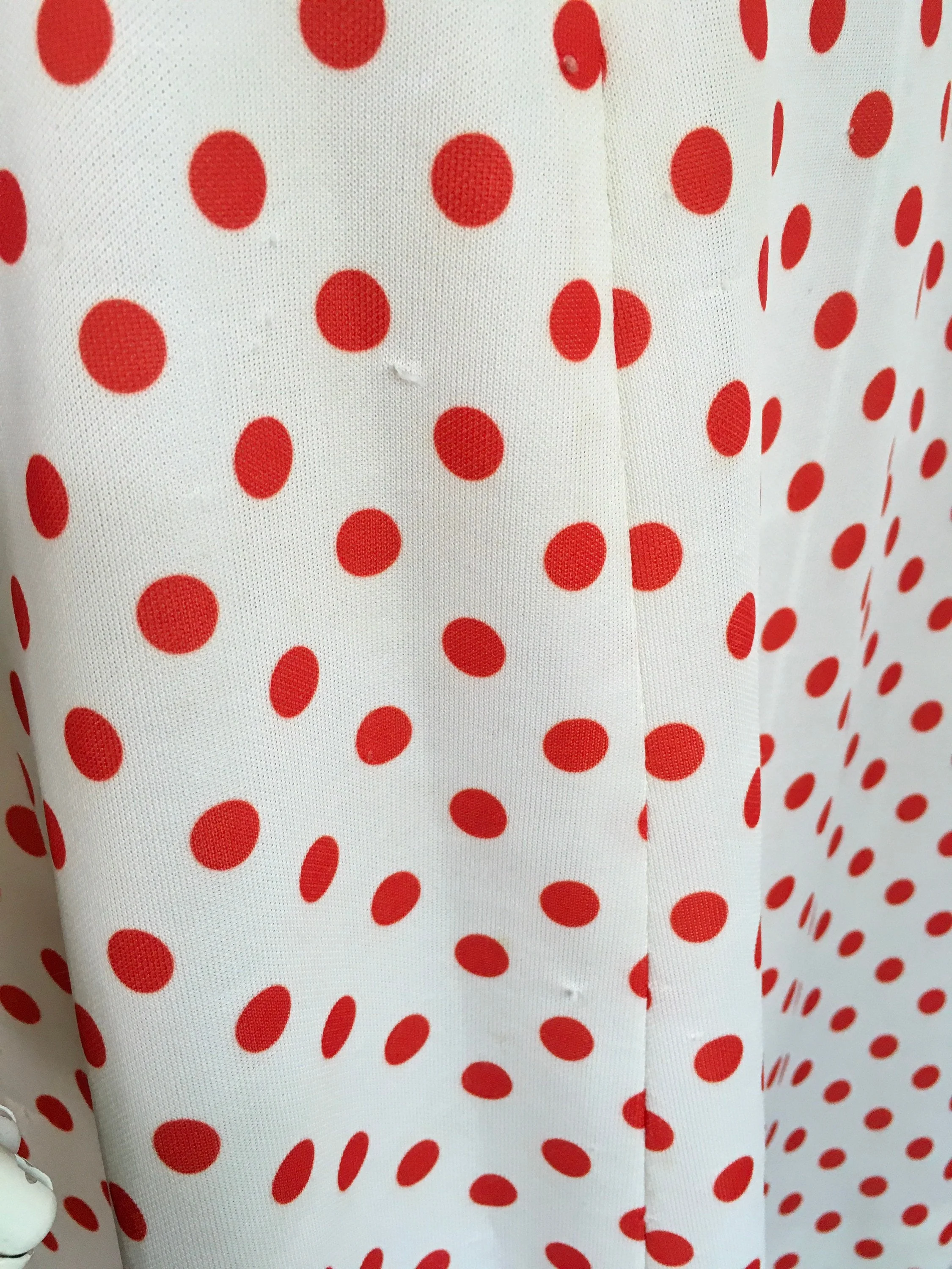 60's/70's Mod Red And White Polka Dot Scooter Dress by Flutterbye - Image 8
