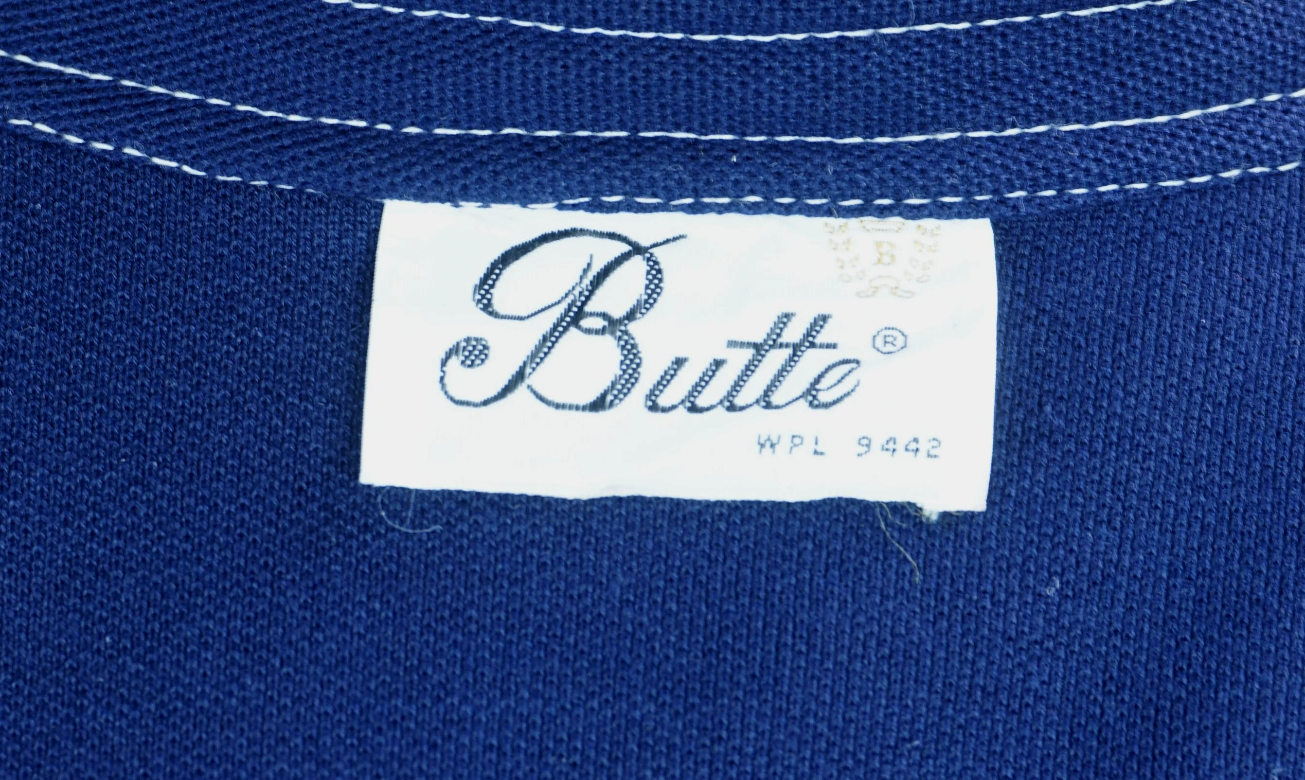 60s/70s Navy Blue Butte Knit Long Sleeve Coat Dress By Butte Knit - Image 6