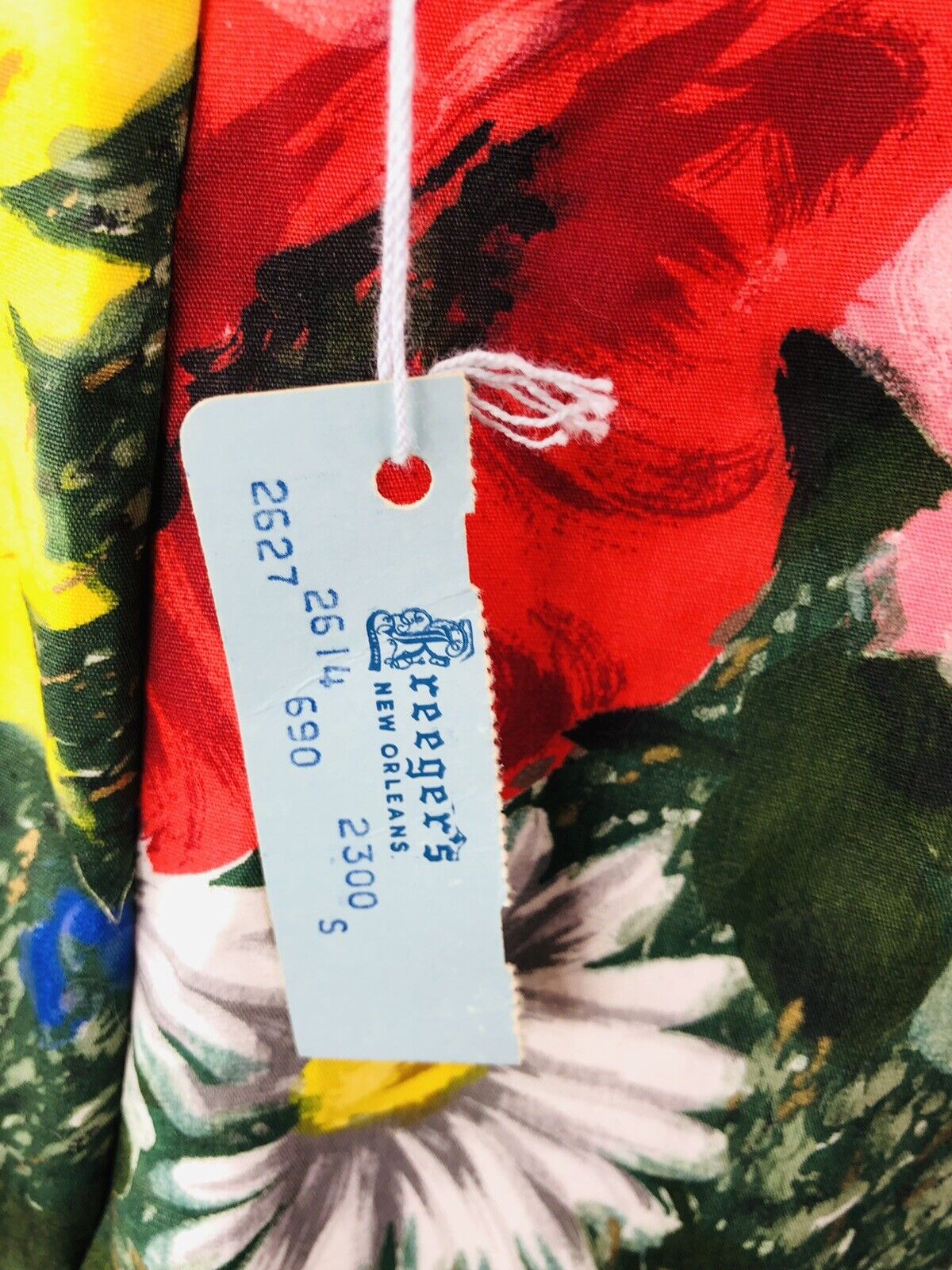 60s/70s Nos Evelyn Pearson Robe Housecoat Wild Flowers By Everlyn Pearson - Image 5