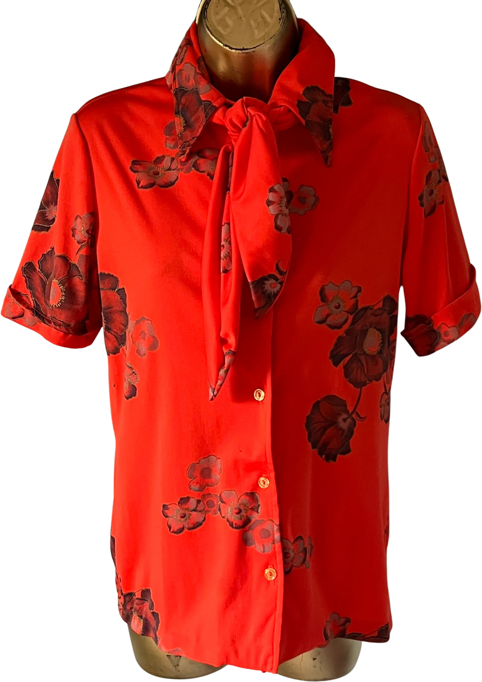 60s/70s Orange Floral By Sodi