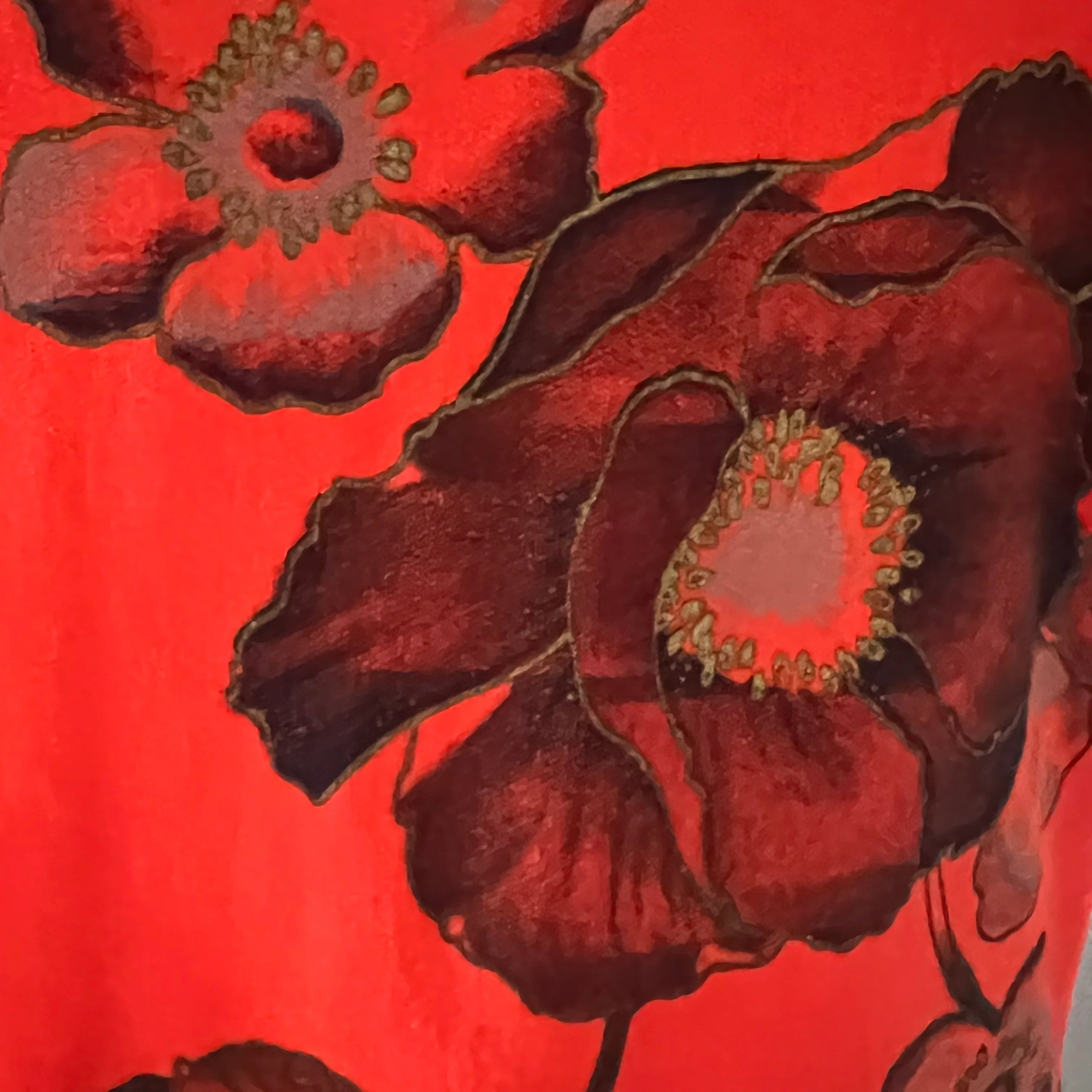 60s/70s Orange Floral By Sodi - Image 6