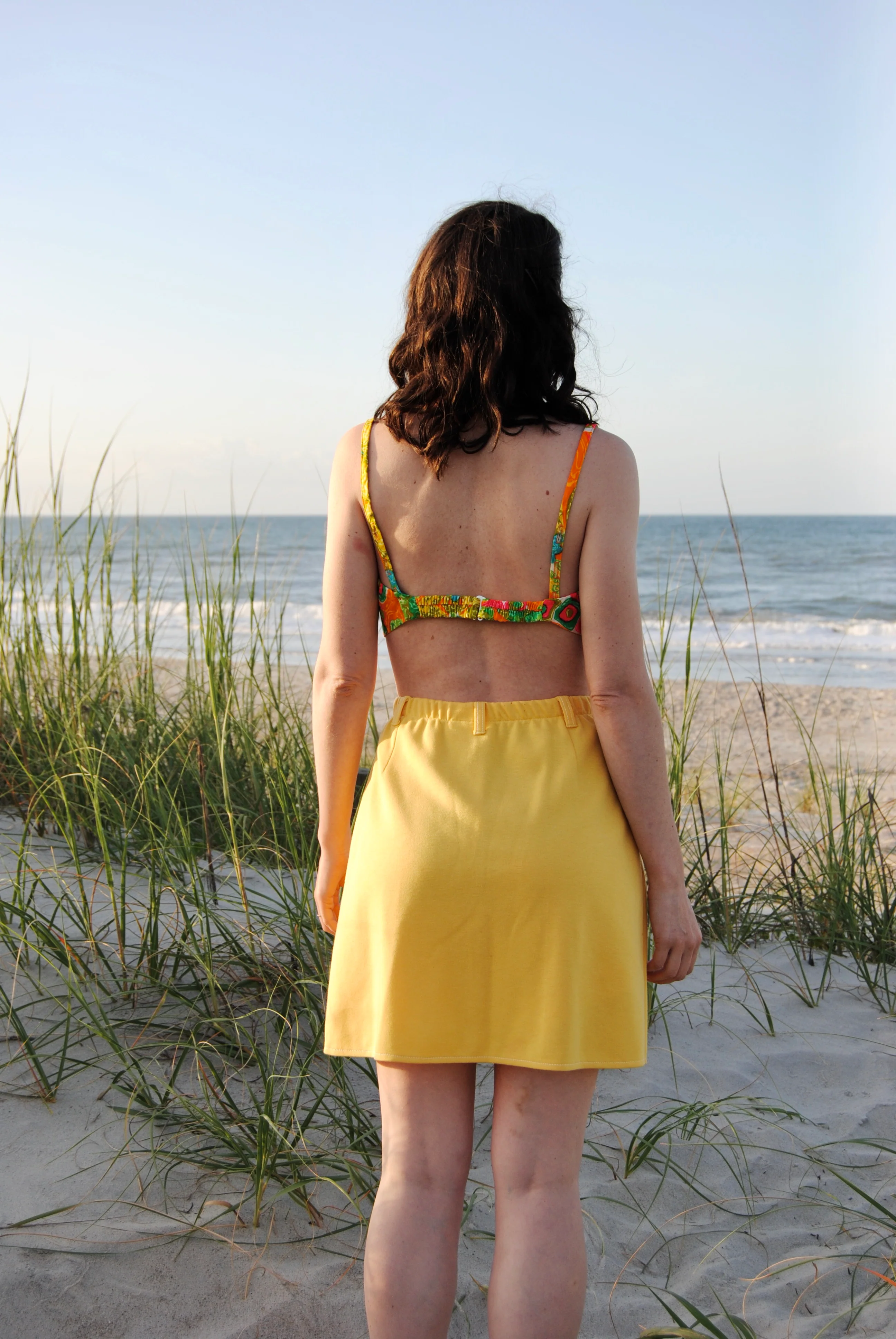 60s/70s Pale Yellow Skort With Pocket! By Jantzen - Image 4