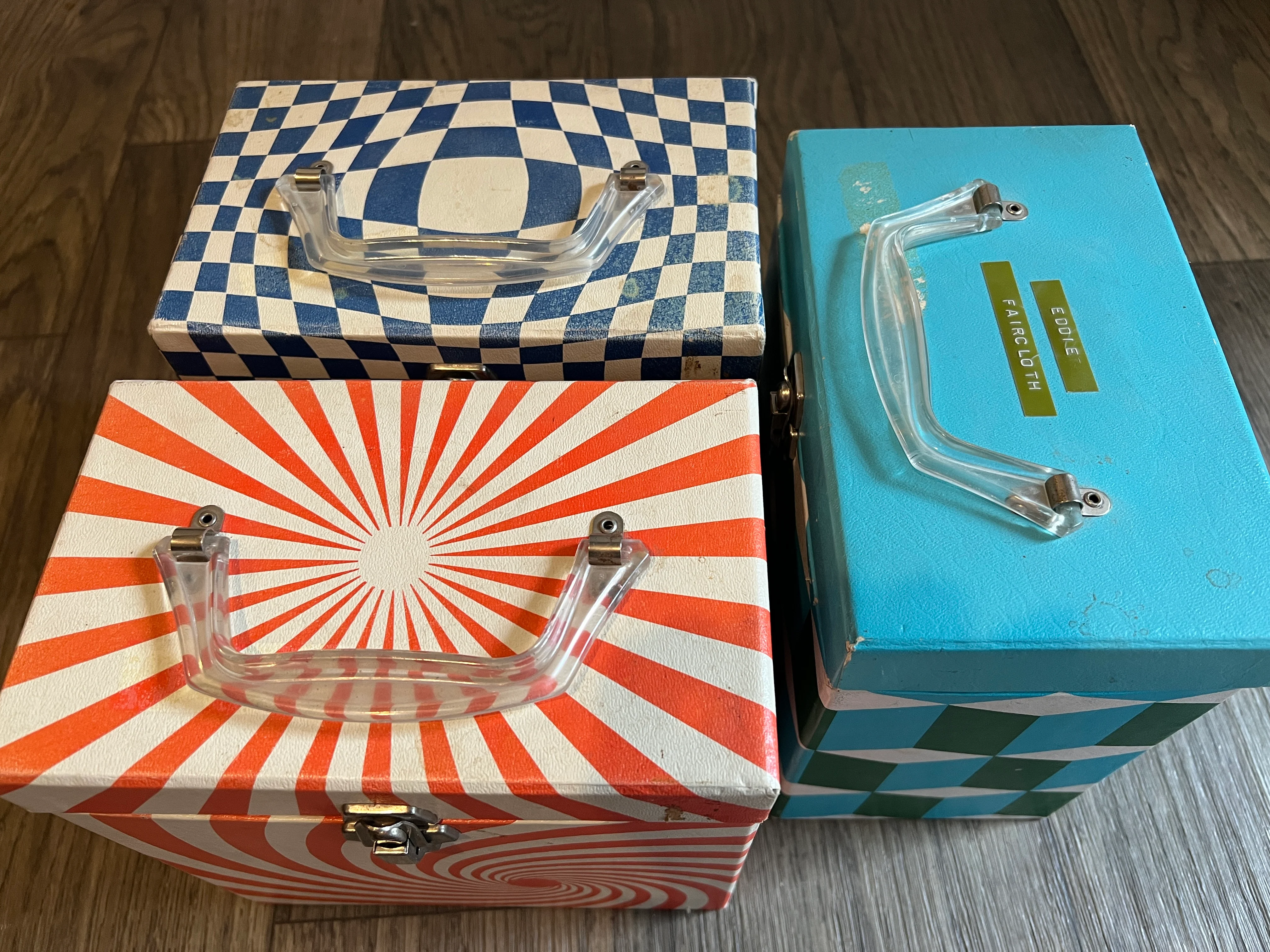 60s/70s Psychedelic Mod Vinyl Lp Record File Strage Box By Platter-Pak - Image 5
