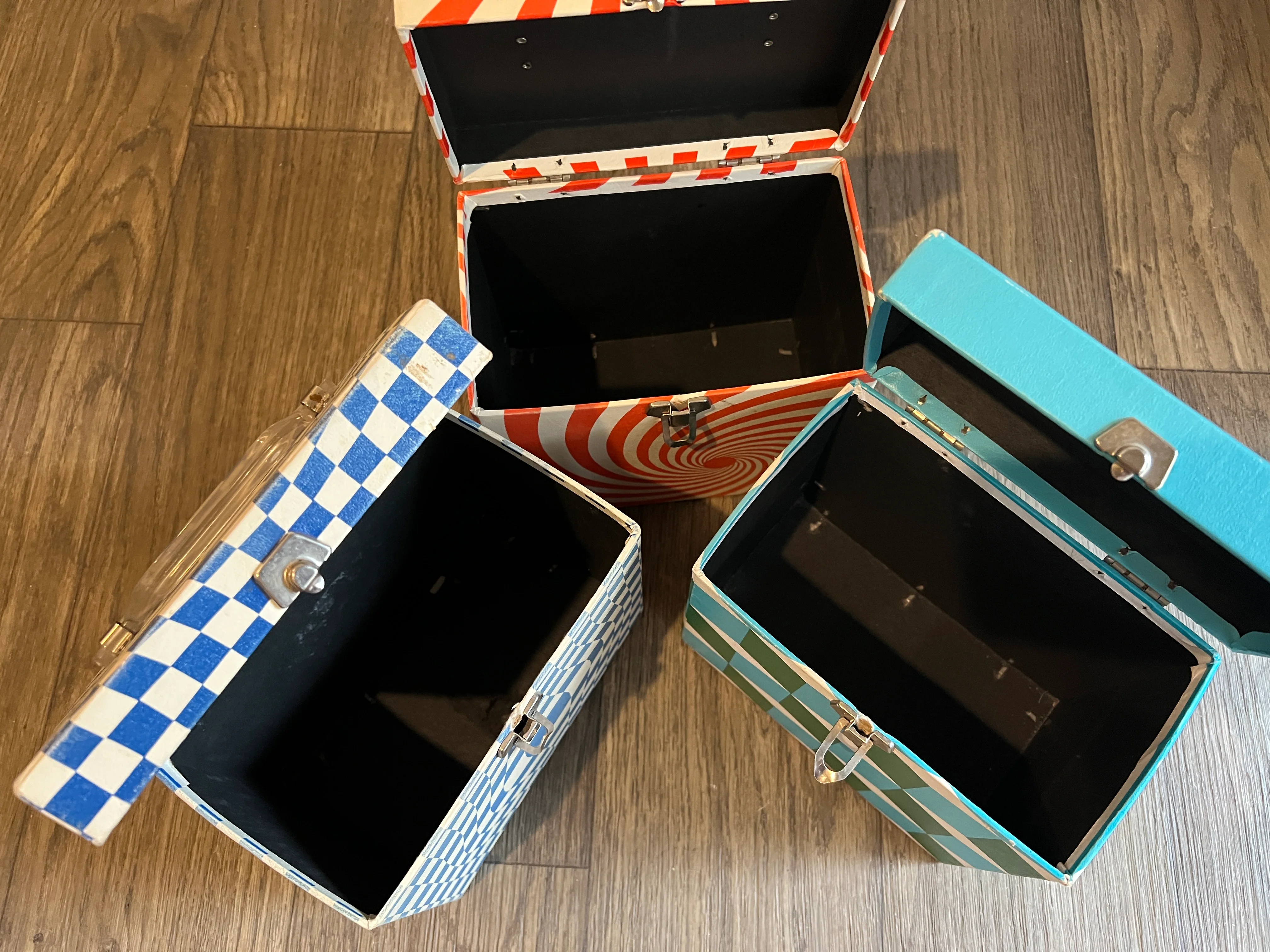 60s/70s Psychedelic Mod Vinyl Lp Record File Strage Box By Platter-Pak - Image 8
