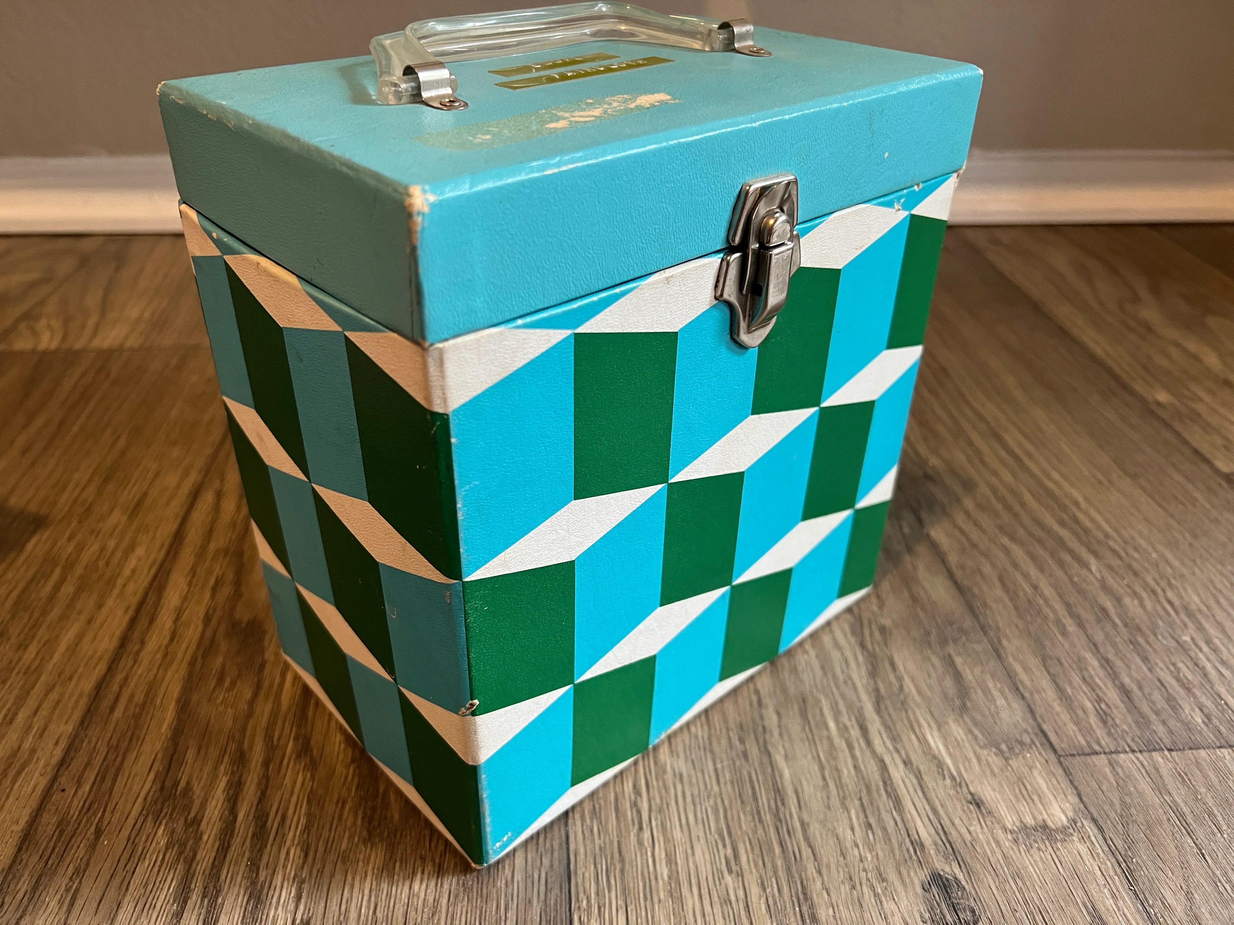 60s/70s Psychedelic Mod Vinyl Lp Record File Strage Box By Platter-Pak - Image 9