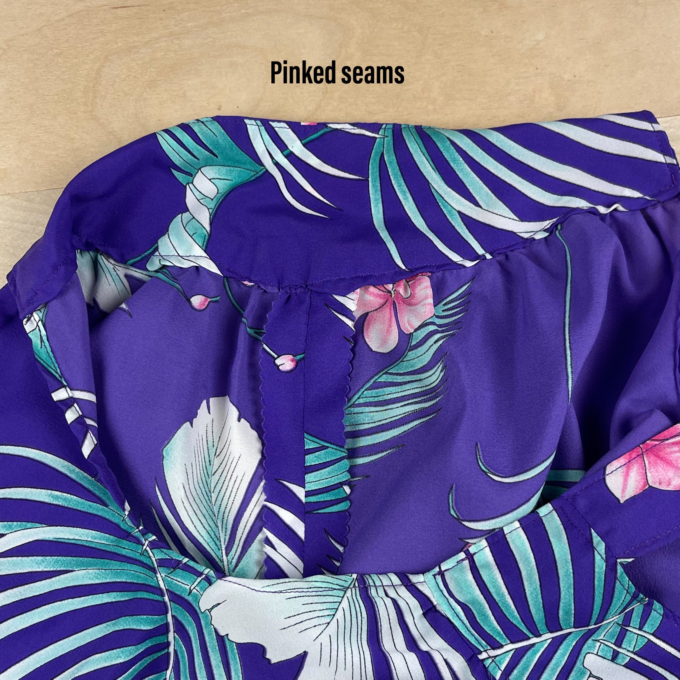 60s/70s Purple Hawaiian Handmade Jumpsuit - Image 4