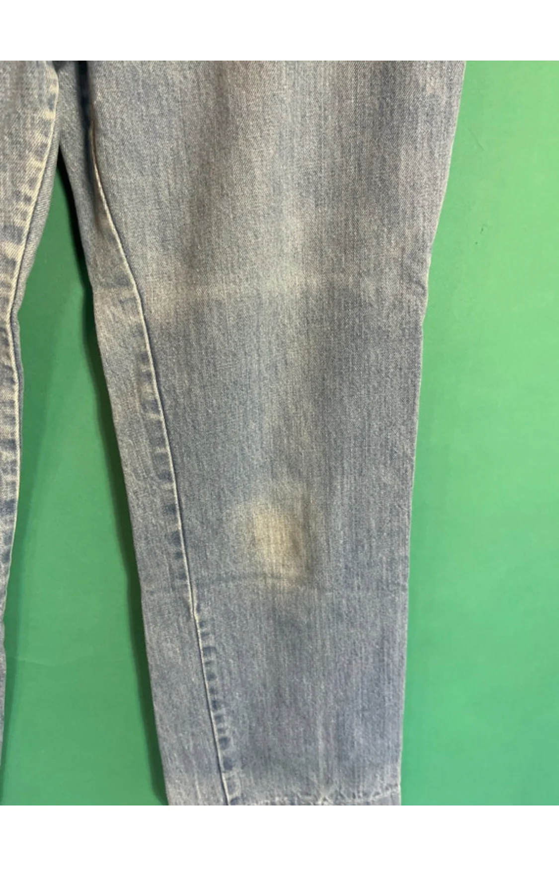 60s/70s Rainbow Pocket Light Wash High Rise Denim Jeans - Image 5