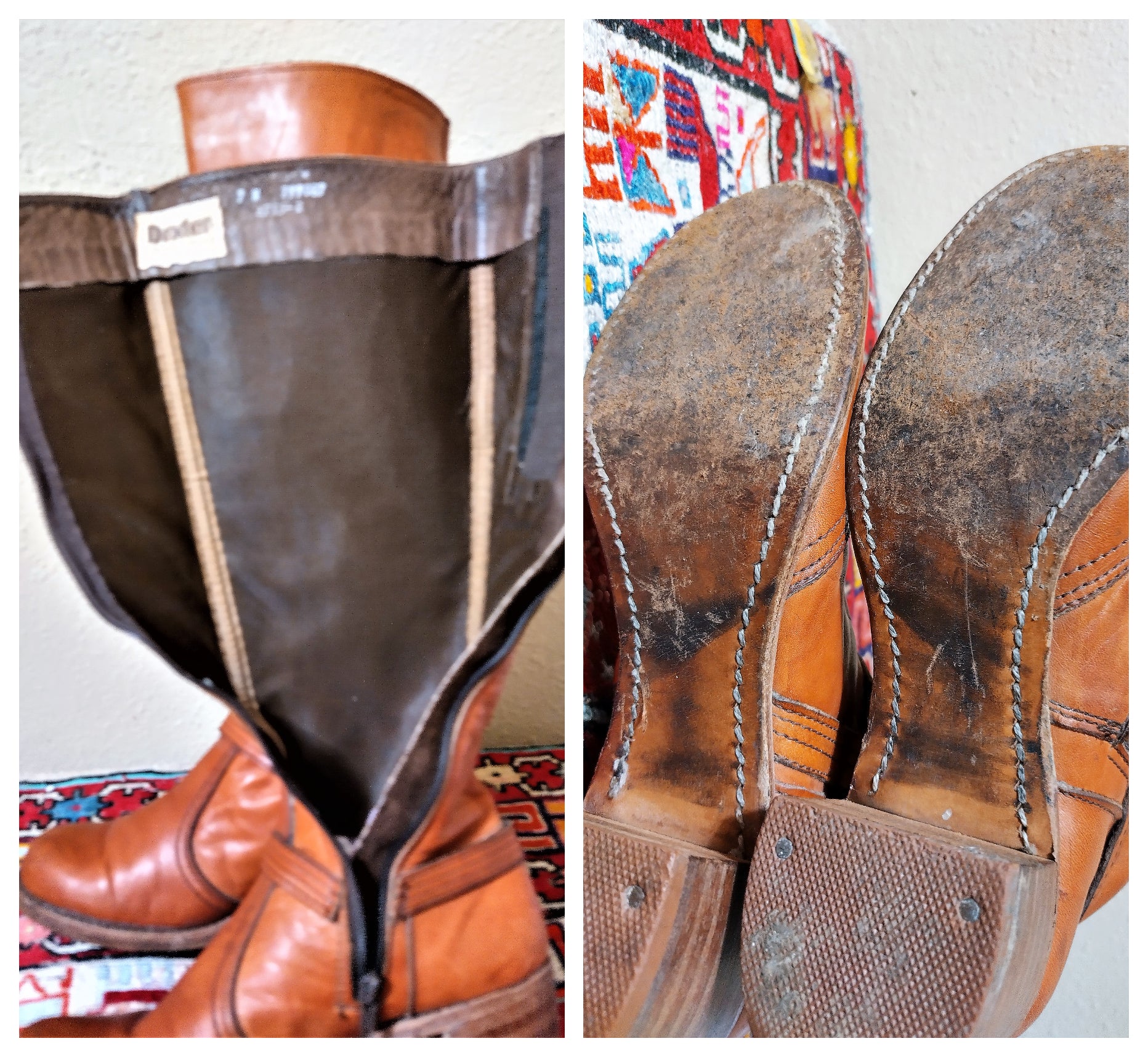 60s/70s Rare Harness Style Campus Penny Lane Boots by Dexter - Image 5