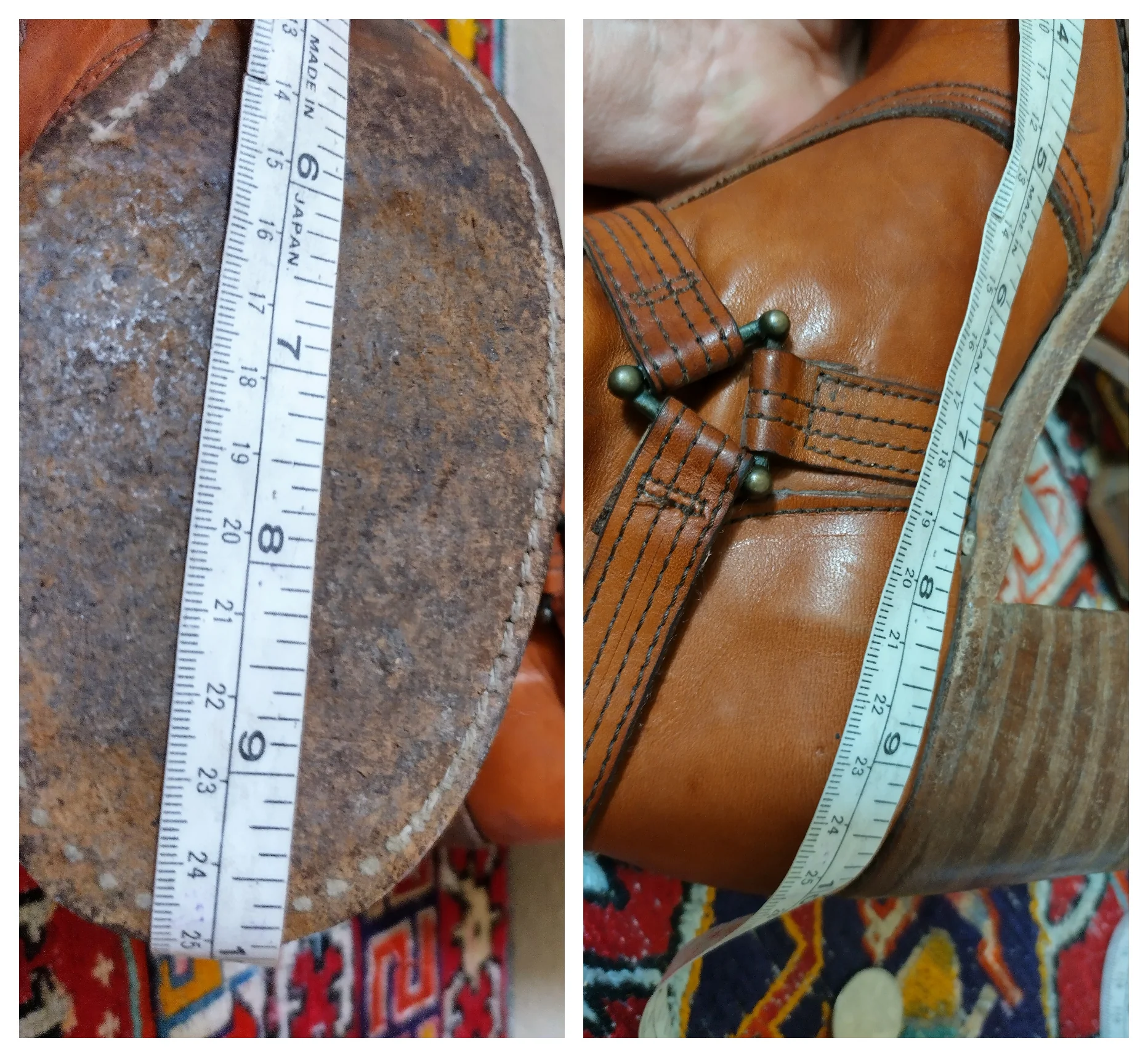 60s/70s Rare Harness Style Campus Penny Lane Boots by Dexter - Image 6