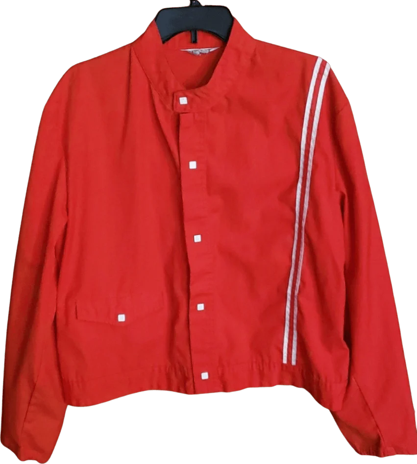 60's/70's Red with White Sport Stripes Jacket by Pacific Trail Sportswear