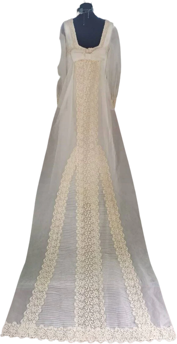60s/70s Renaissance Wedding Gown Festival Maxi Stunning - Image 2