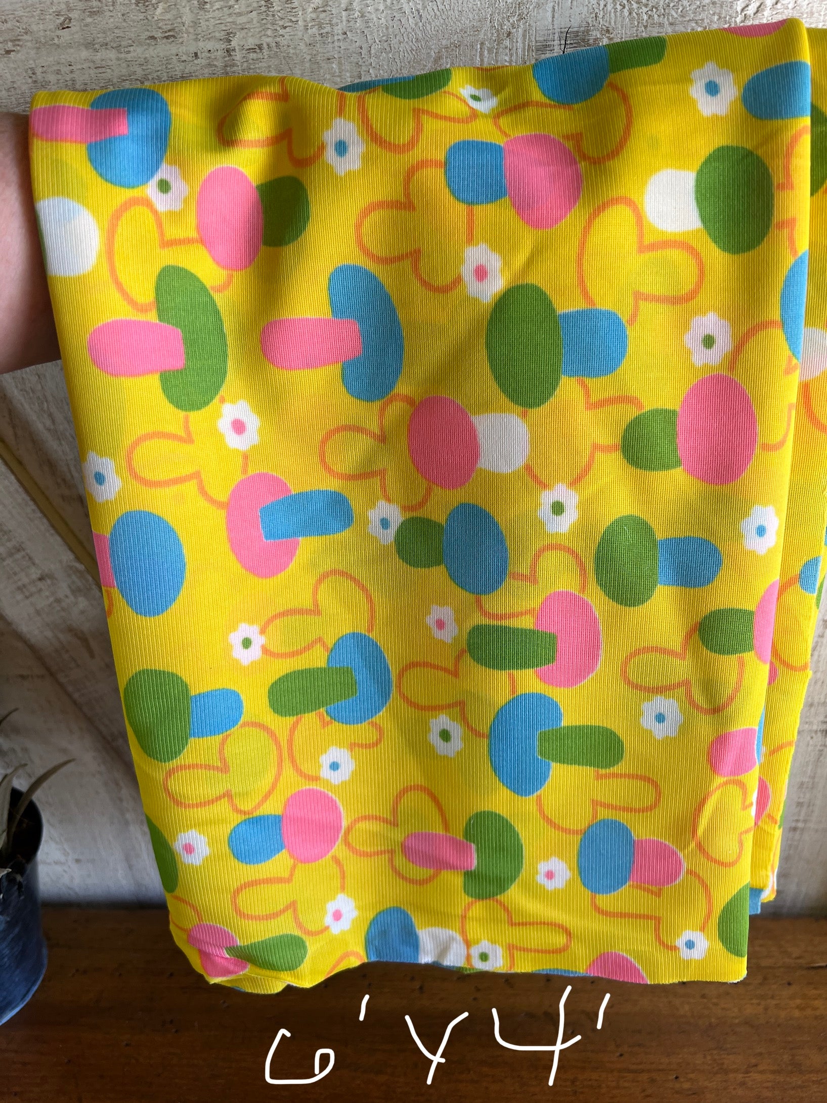 60s/70s Retro Mushroom Multicolored Fabric - Image 6