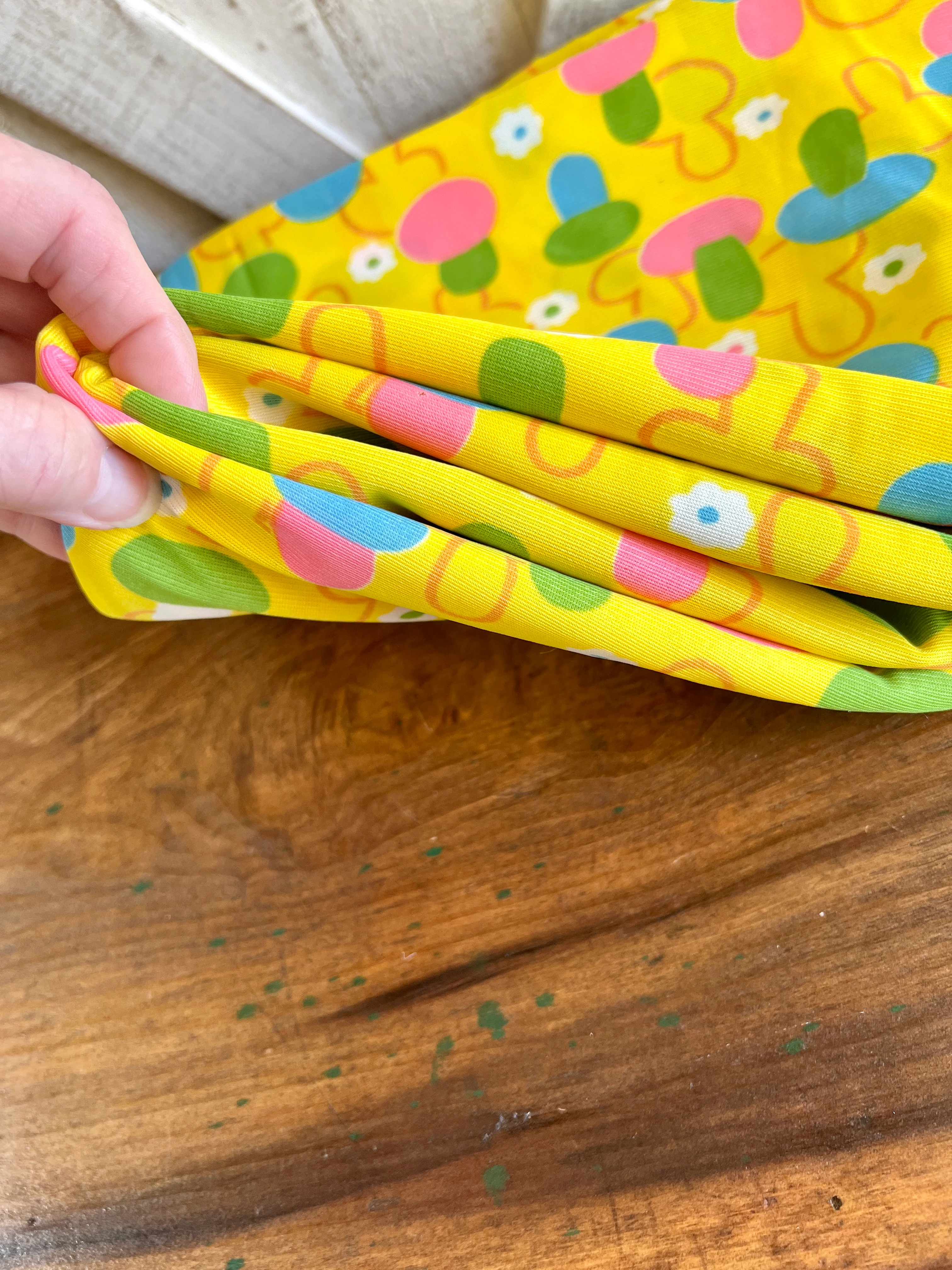 60s/70s Retro Mushroom Multicolored Fabric - Image 8