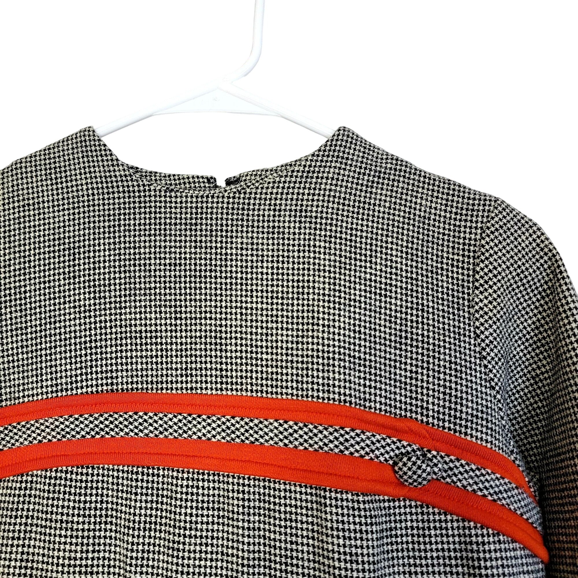 60s/70s Sheath Dress Knee Length Long Sleeve Women Small S By California Charmer - Image 9