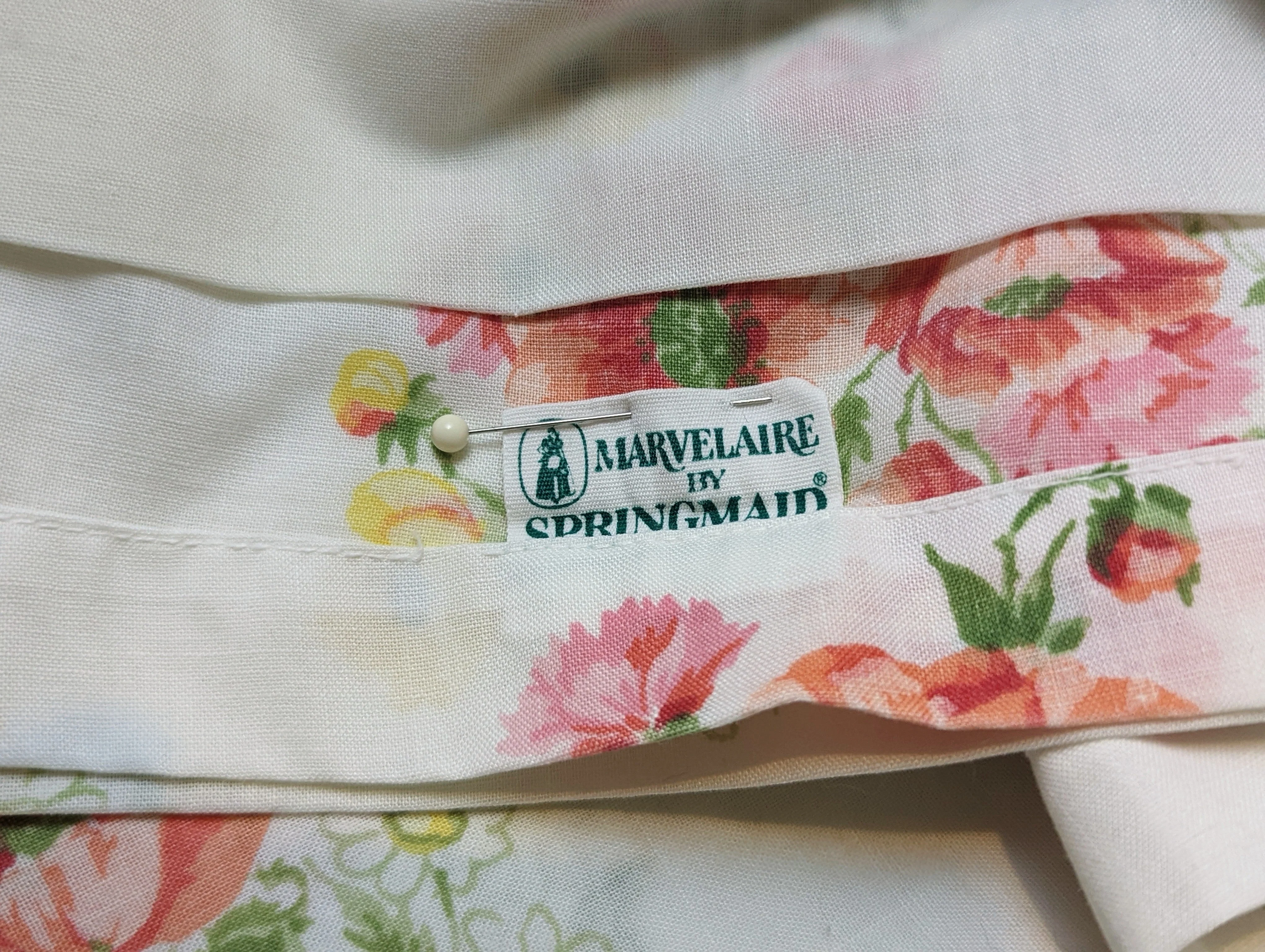 60s/70s Sheet Set of 2 Pieces | Muslin Marvelaire by Springmaid - Image 4
