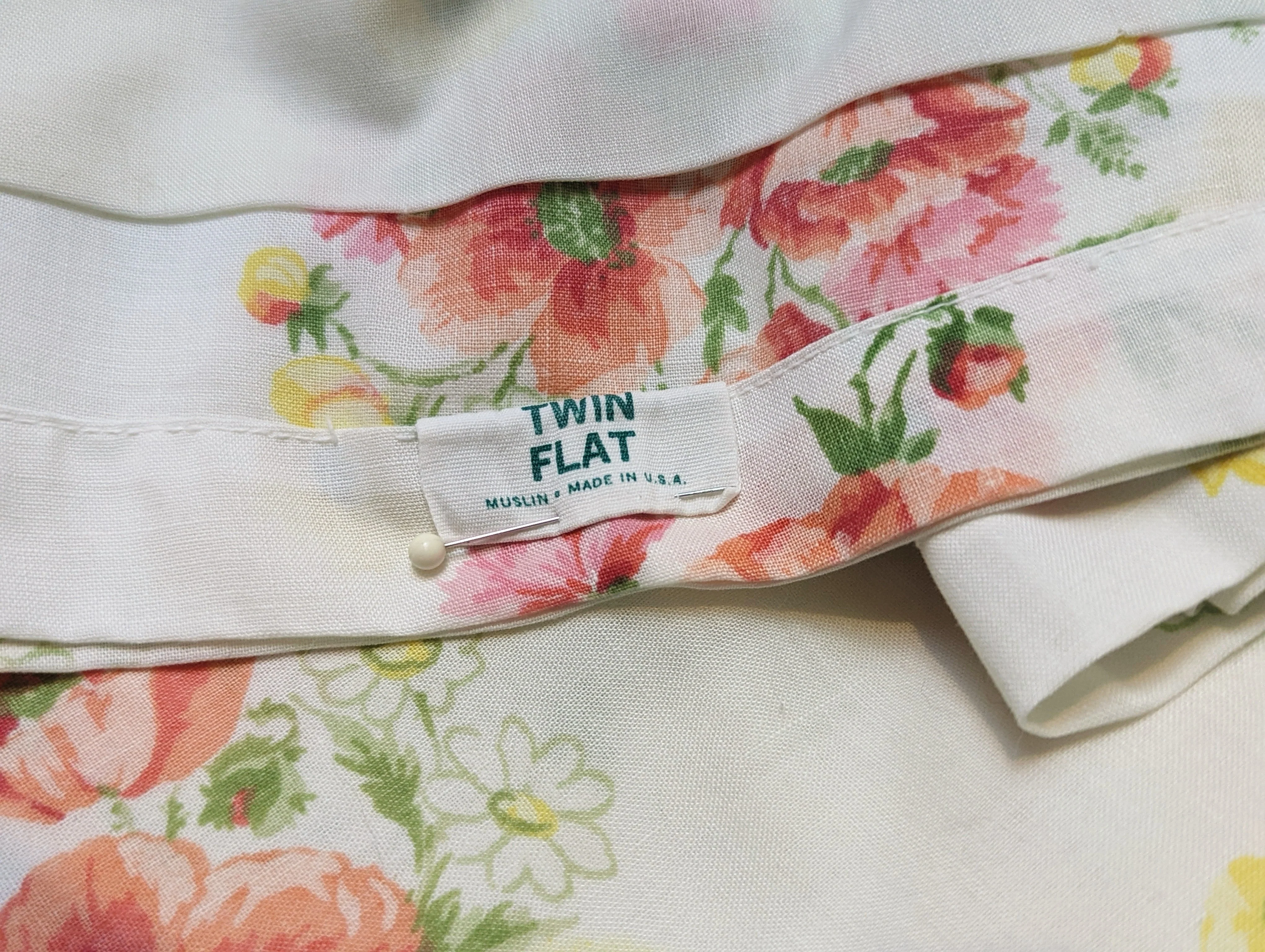 60s/70s Sheet Set of 2 Pieces | Muslin Marvelaire by Springmaid - Image 5