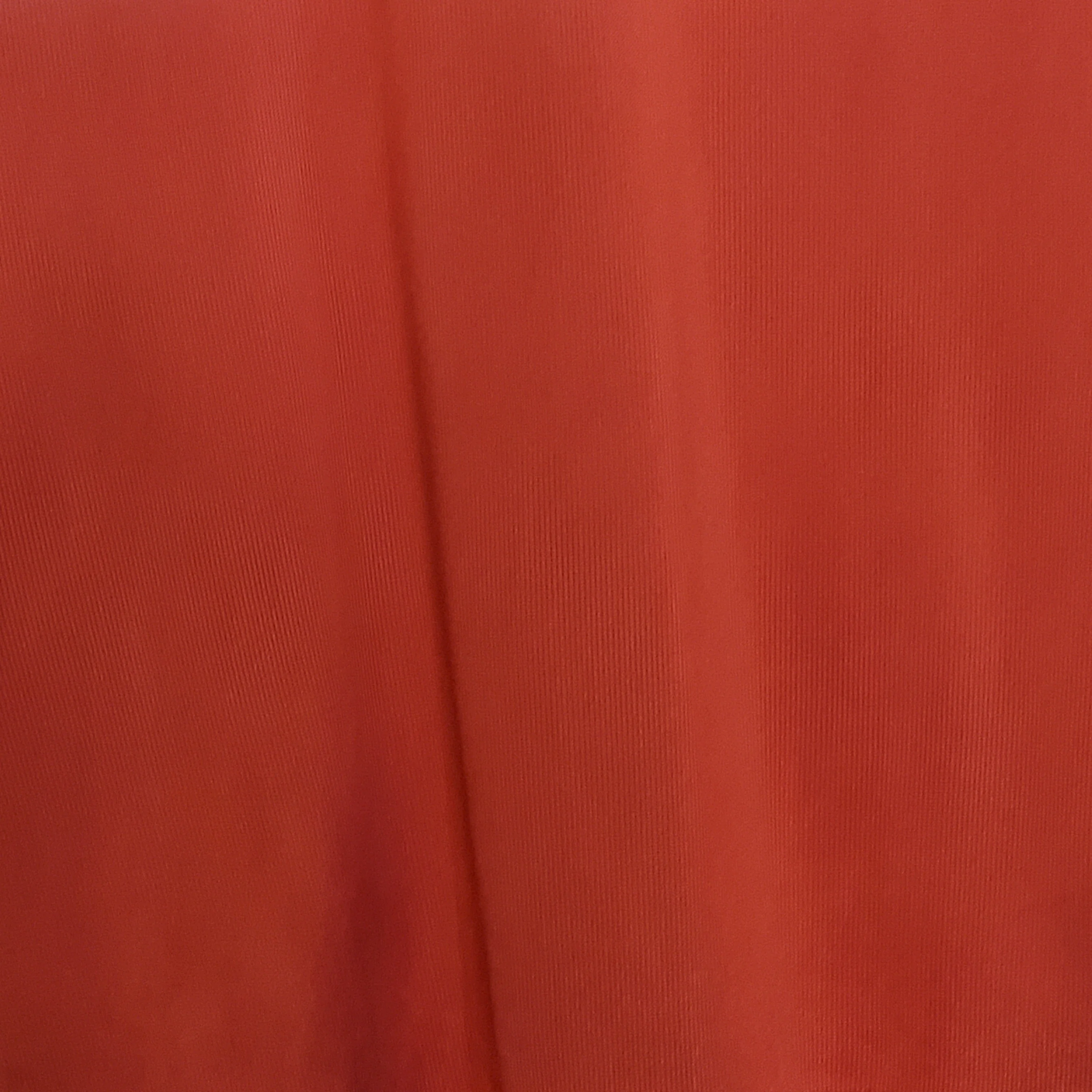 60s/70s Silk Blouse Red Button Up Pullover Cuff Sleeves By Happy - Image 4