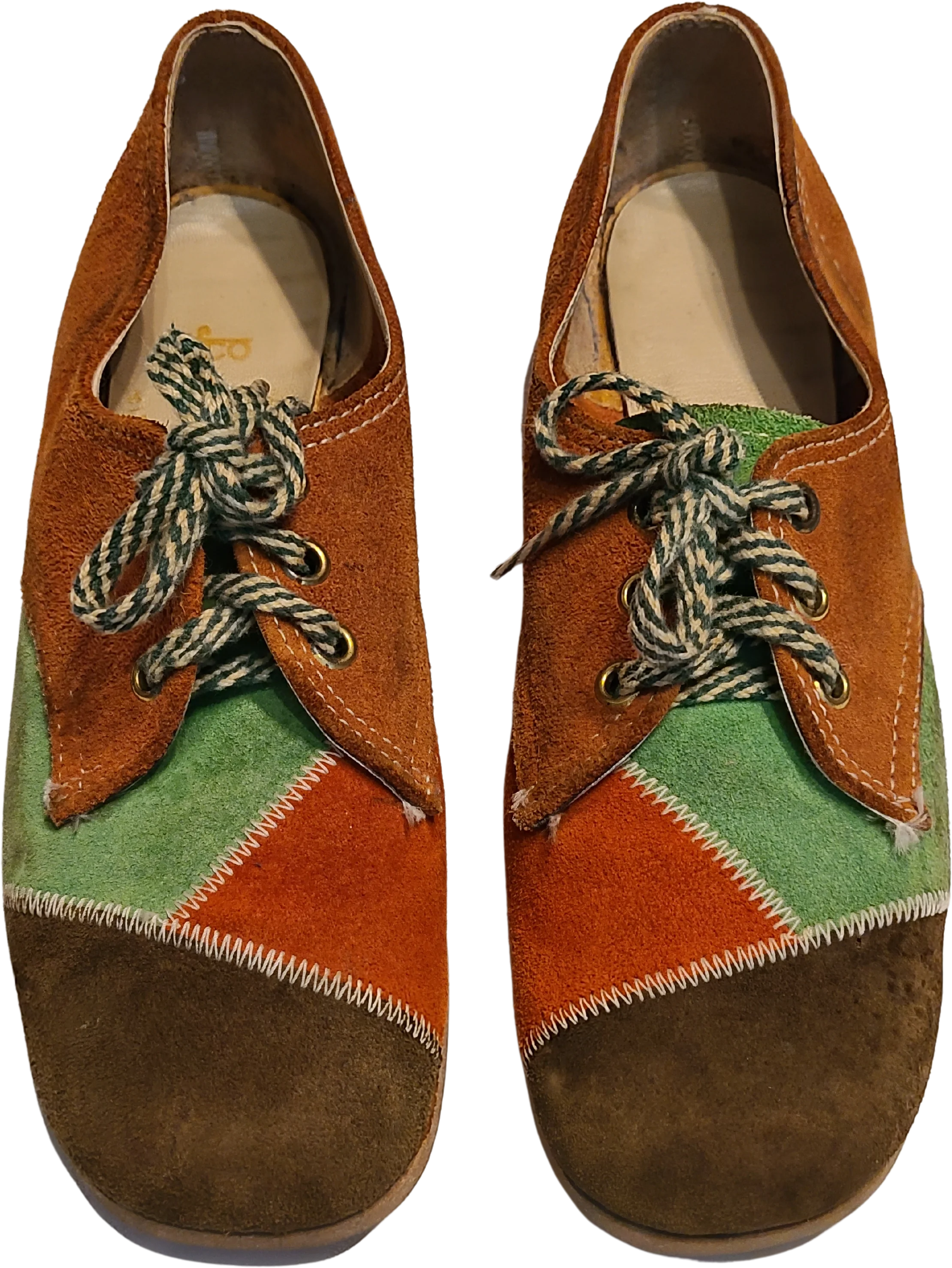 60s/70s Small Bowling Shoes Suede 6 6 1/2 Teen Kids Ladies By Efco - Image 2