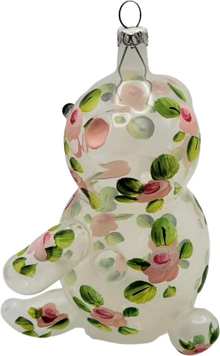 60s/70s Soffieria De Carlini Glass Bear Ornament By De Carlini - Image 2