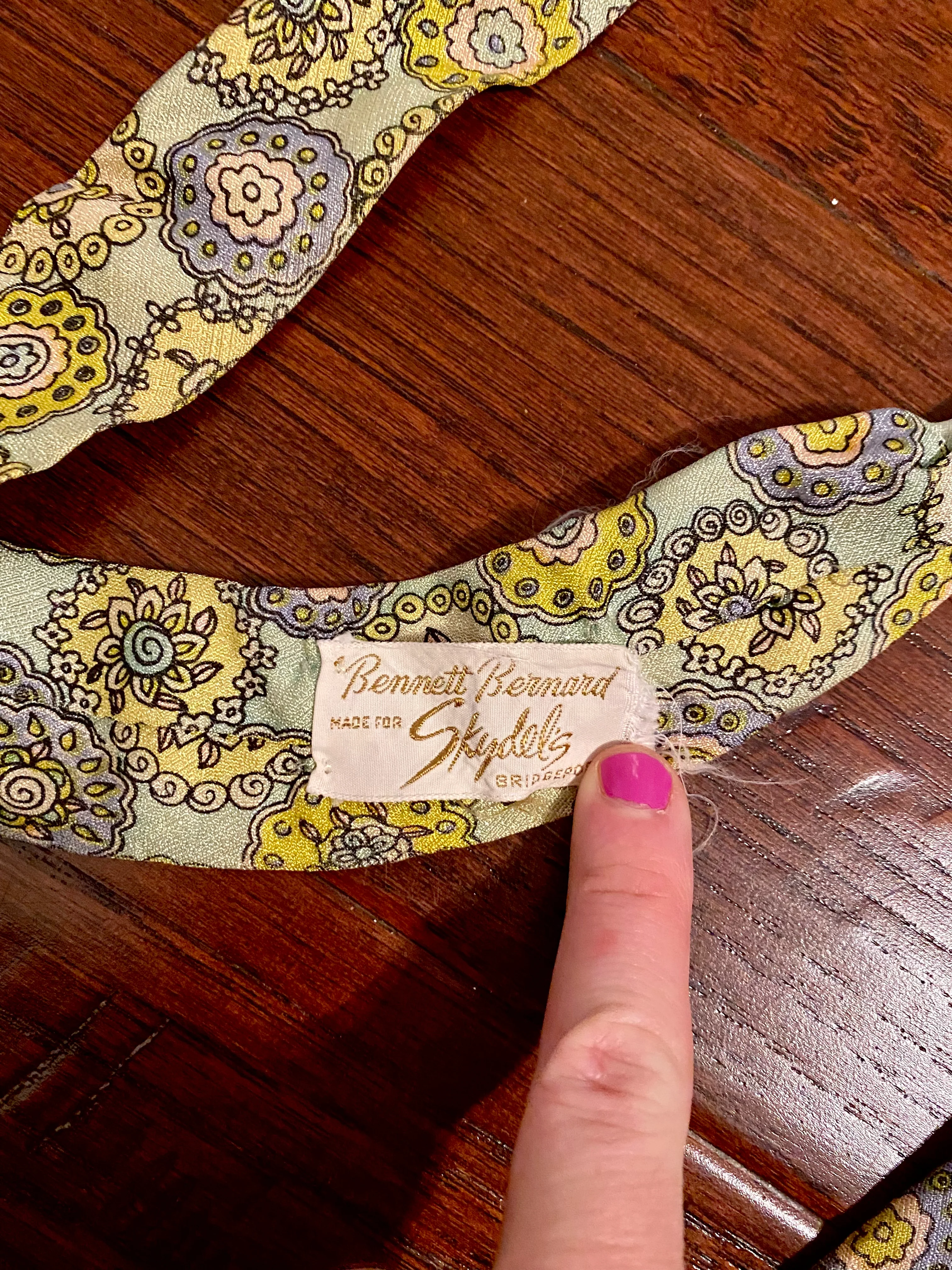 60s/70s Two Vtg Ties Bennett Bernard Bridgeport Silk Poly By Liebert - Image 5
