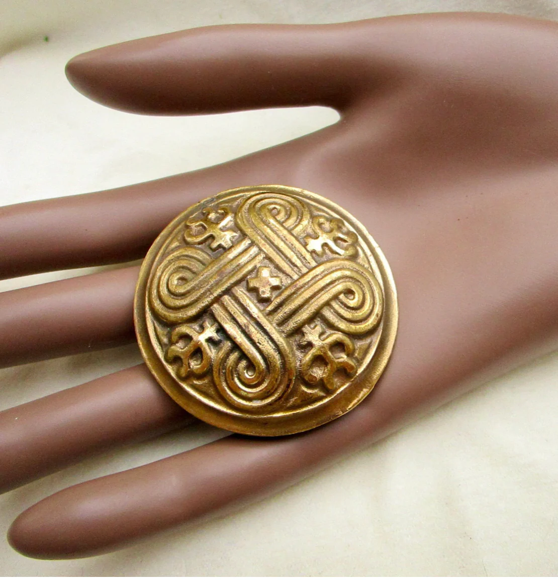 60s/70s Viking Style Brooch From Finland "st John's Arms" By Kalevala Koru - Image 3