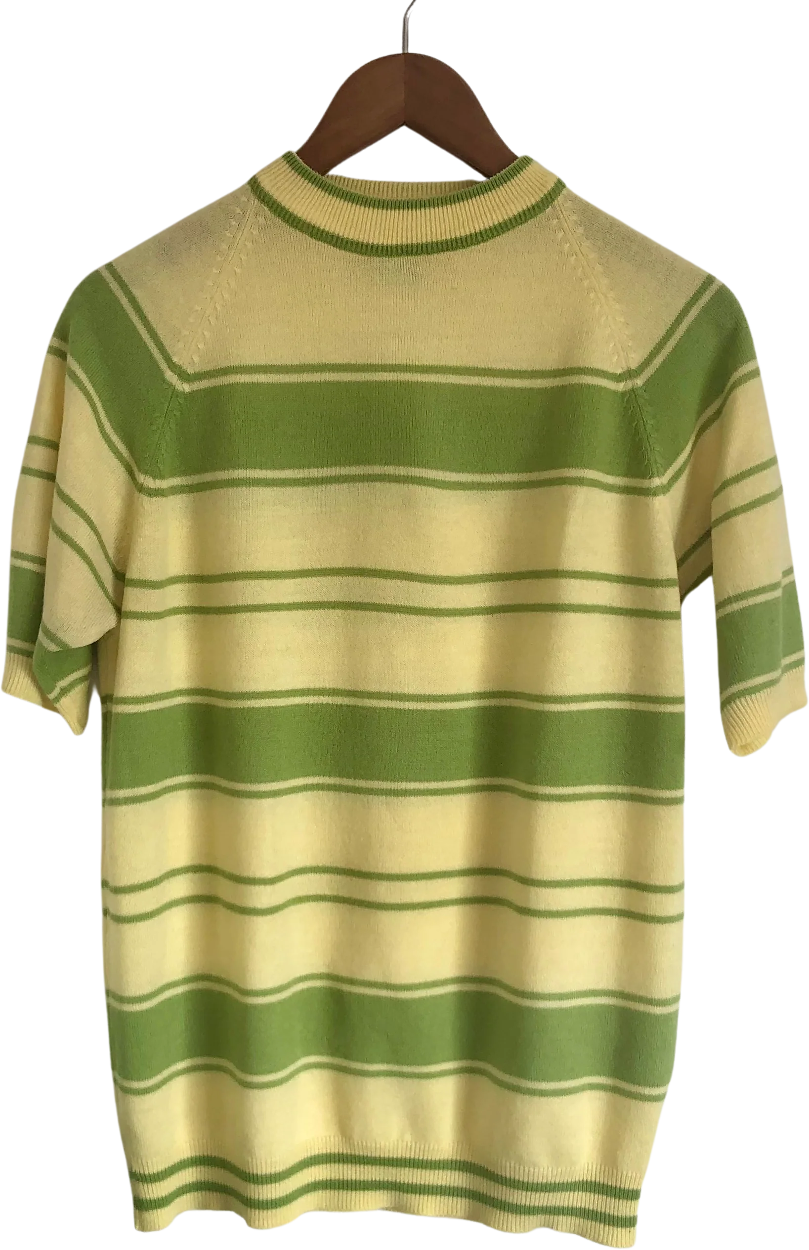 60s/70s Vintage Mock Neck Striped Sweater Shirt Cobain