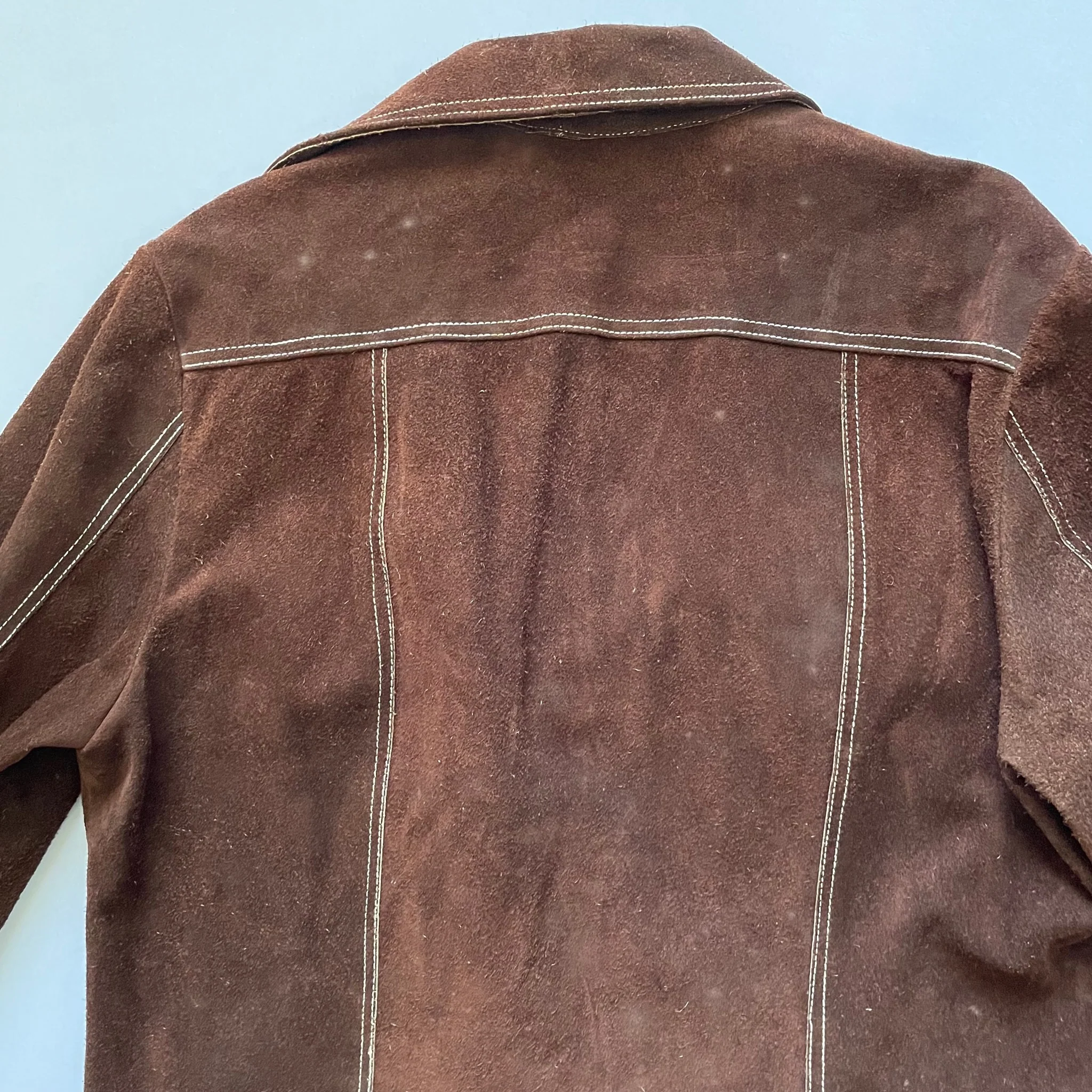 60s/70s Vintage Suede Shirt Jacket Western Vibes 42 by Lomeli of California - Image 13