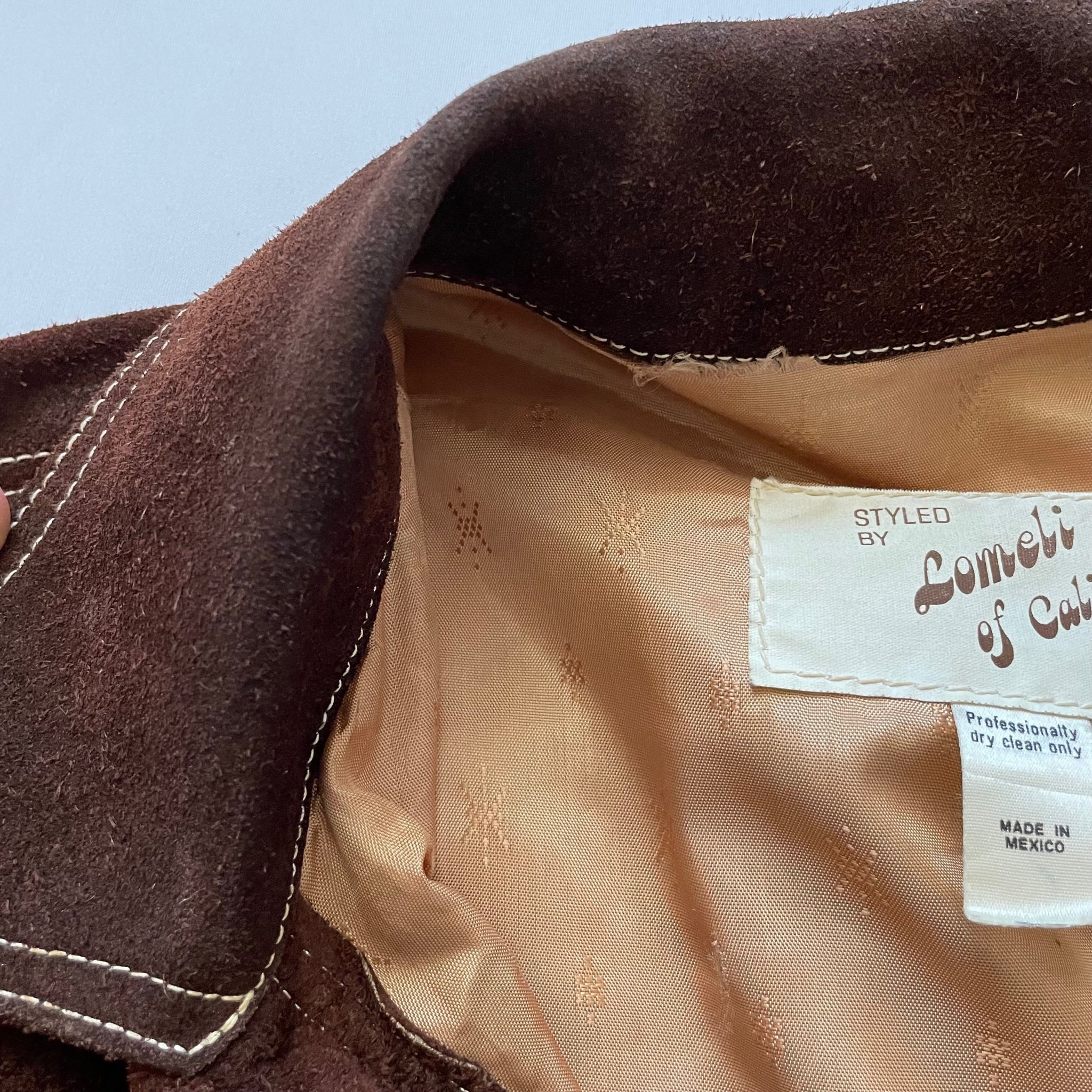 60s/70s Vintage Suede Shirt Jacket Western Vibes 42 by Lomeli of California - Image 5