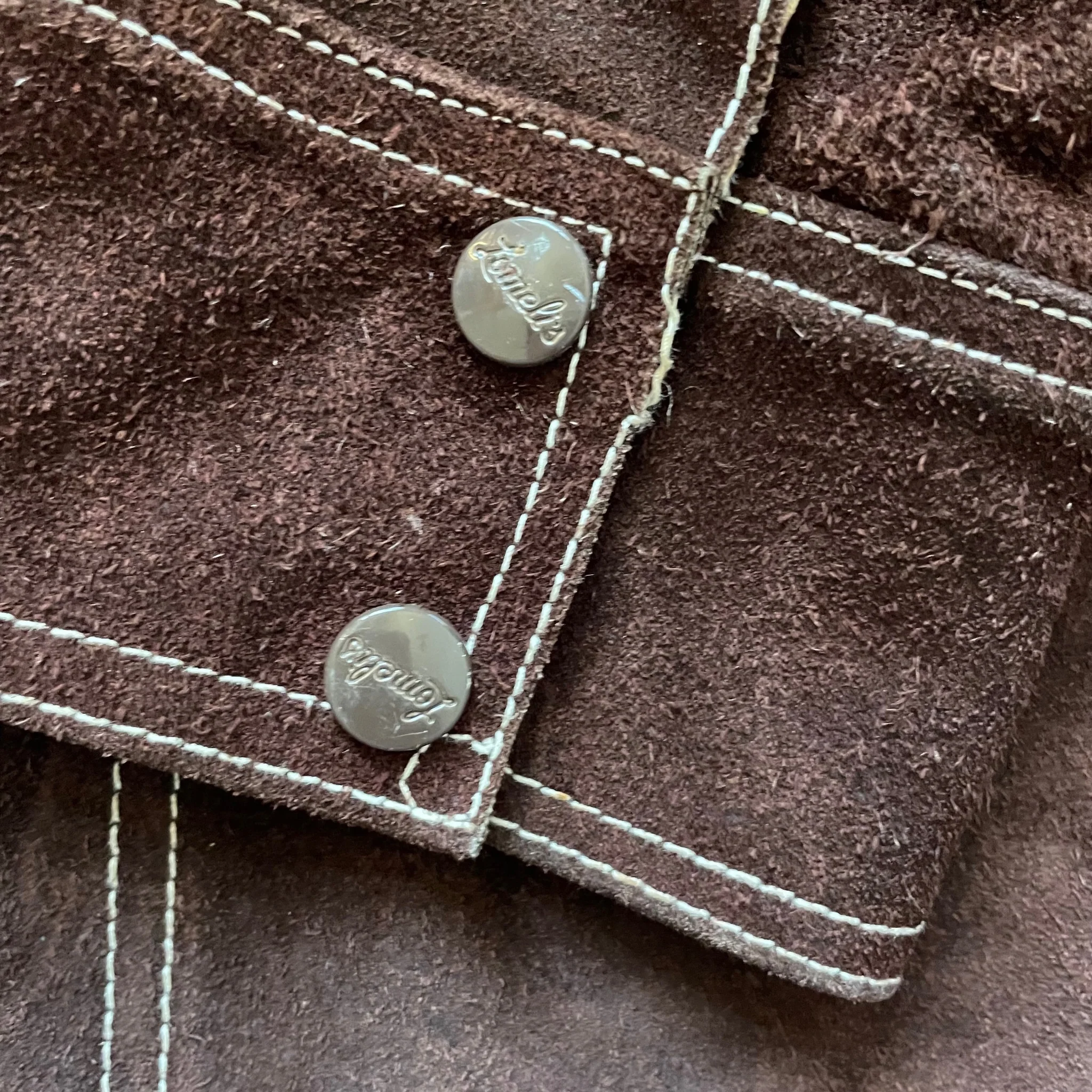 60s/70s Vintage Suede Shirt Jacket Western Vibes 42 by Lomeli of California - Image 8