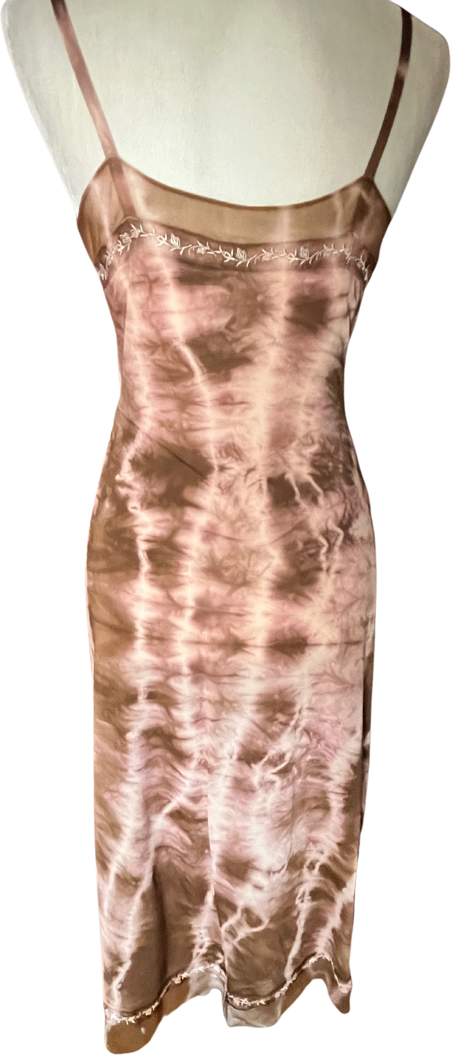 60s/70s Vintage Tie Dye Slip Dress By Van Raalte - Image 2