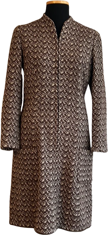 60s/70s Wool Dress By Adele Simpson