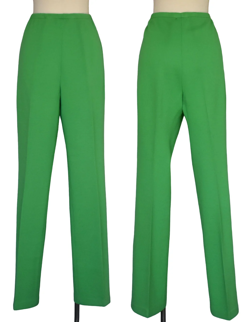 60s/70s Wool Knit Tunic Top And Pants Two Piece Set Green By Kimberly - Image 5