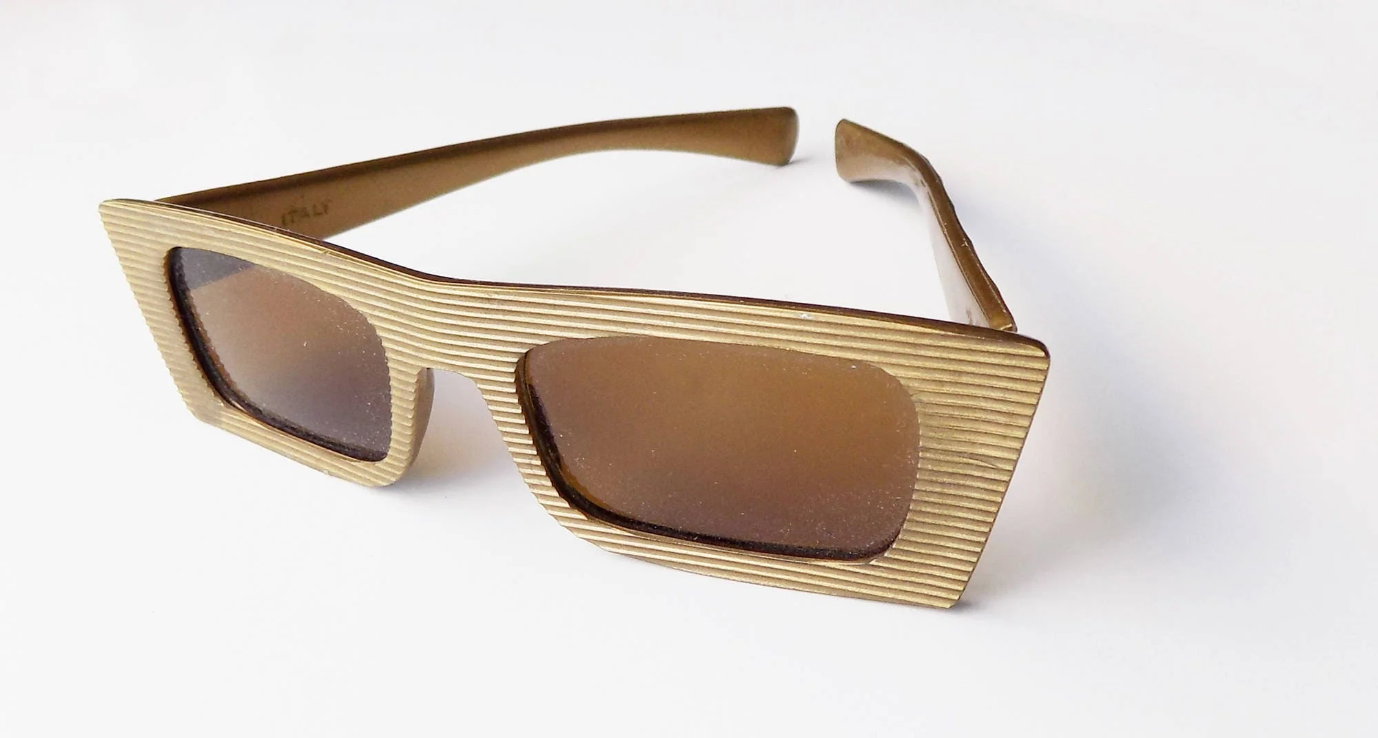 60s-80s Italian Sunglasses Plastic Mod Tv Devo Adult Size - Image 3