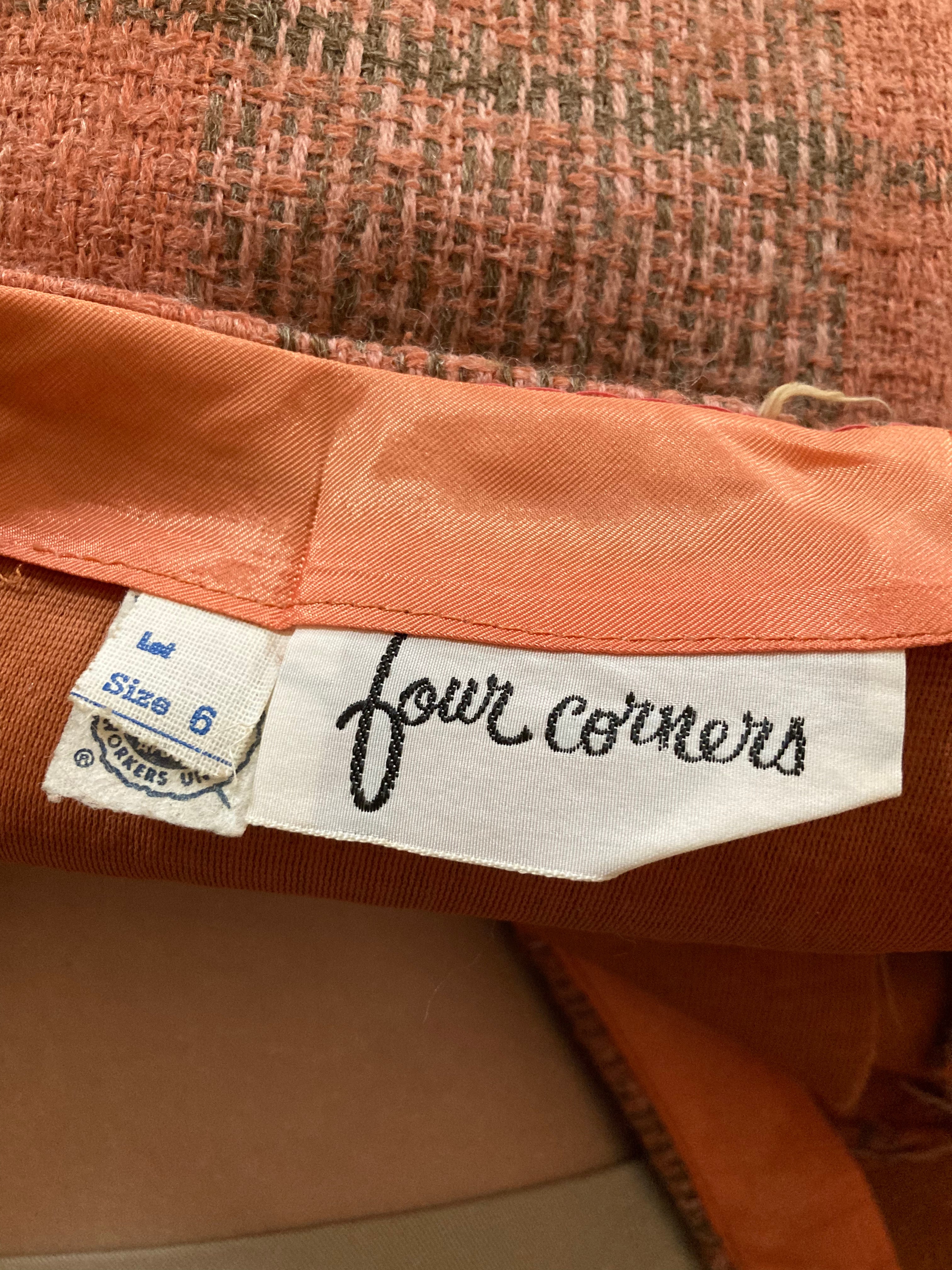60s Academia Skirt Pant, And Vest Set By Four Corners - Image 7