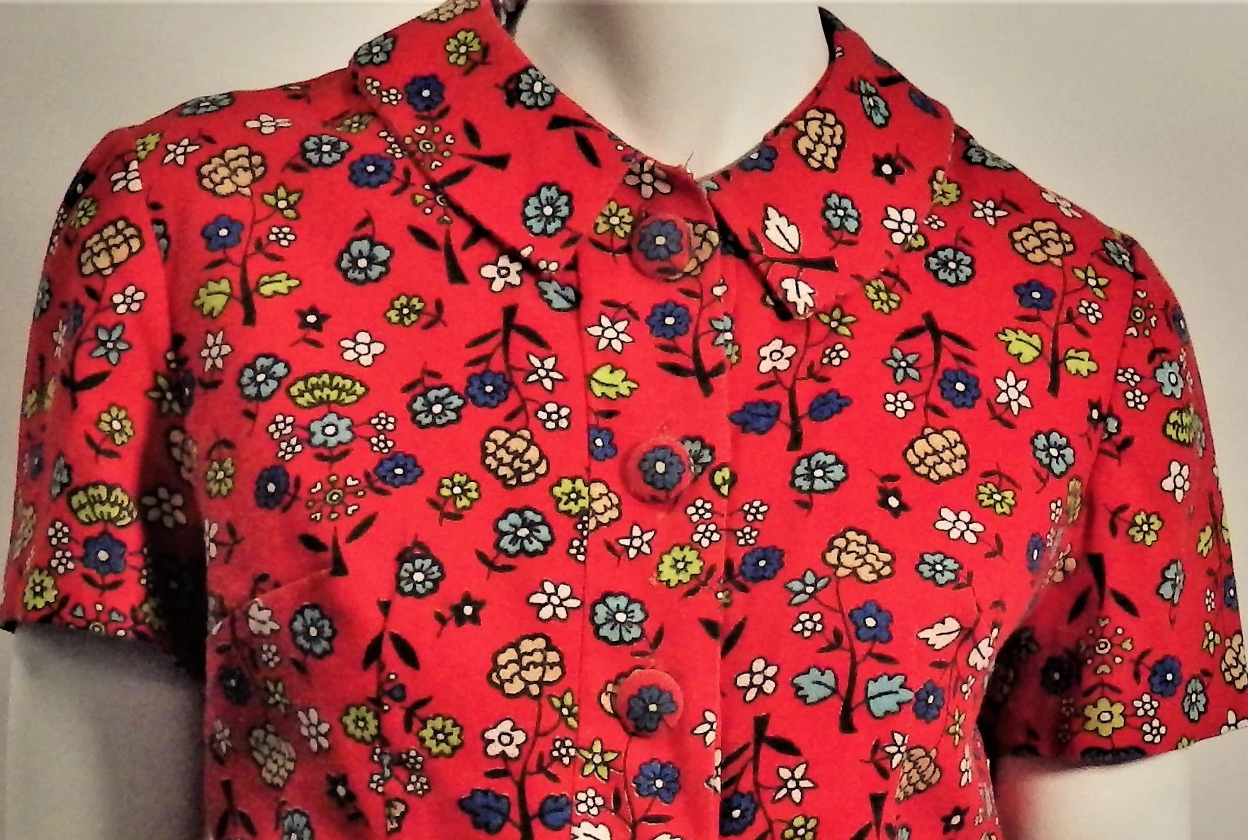 60s Baby Doll Floral Dress - Image 4