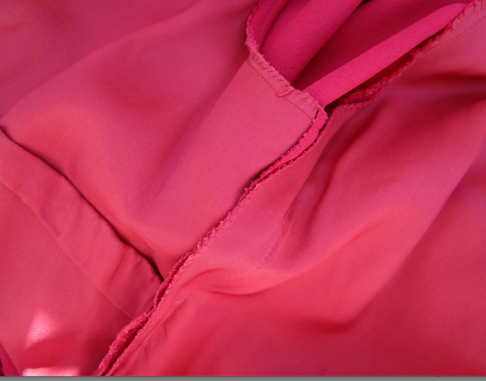 60s Berry Mod Dress With Ruffled Ribbons And Sequins - Image 9