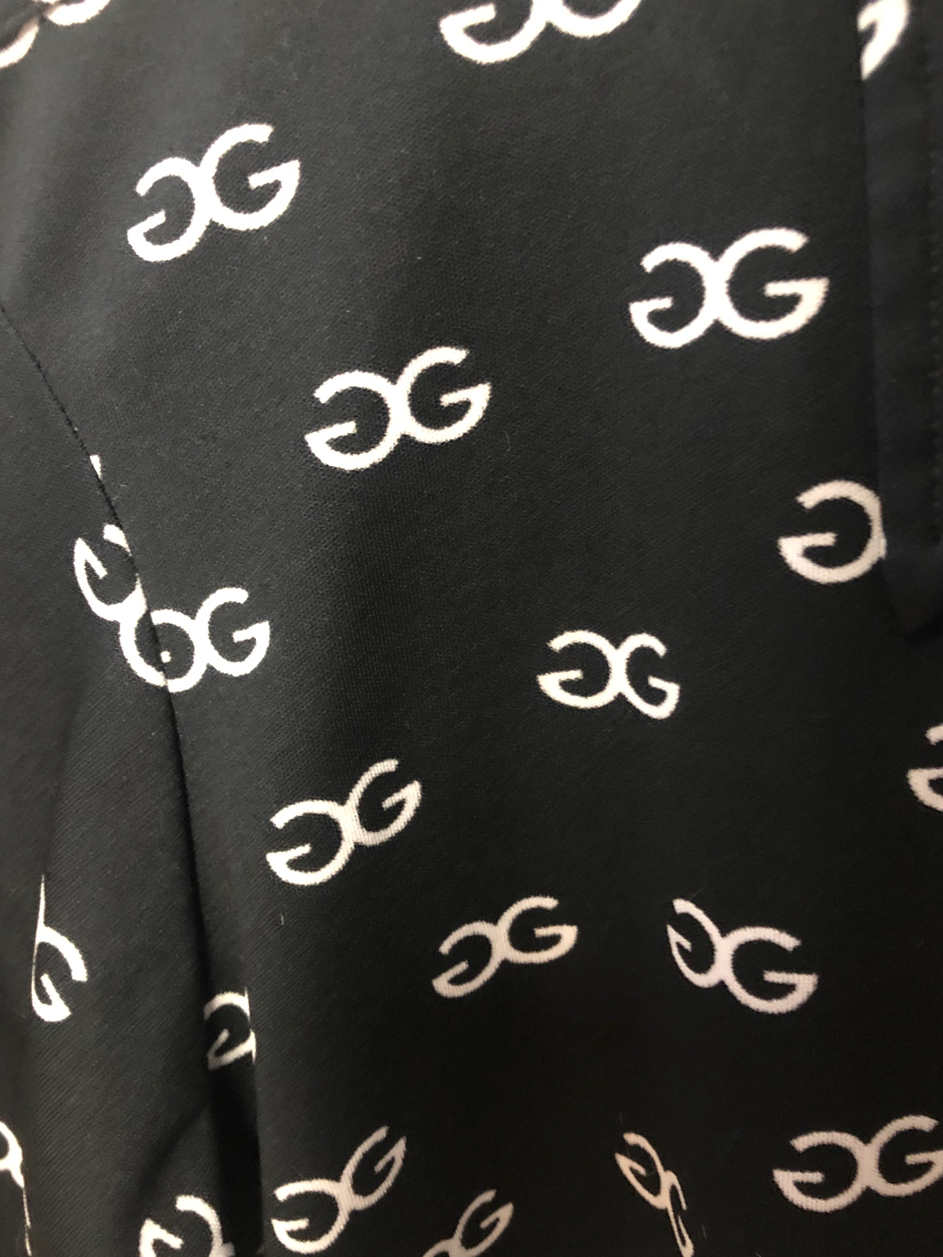 70s Black And White Logo Long Sleeve Button Up Shirt By Givenchy for Chesa - Image 4