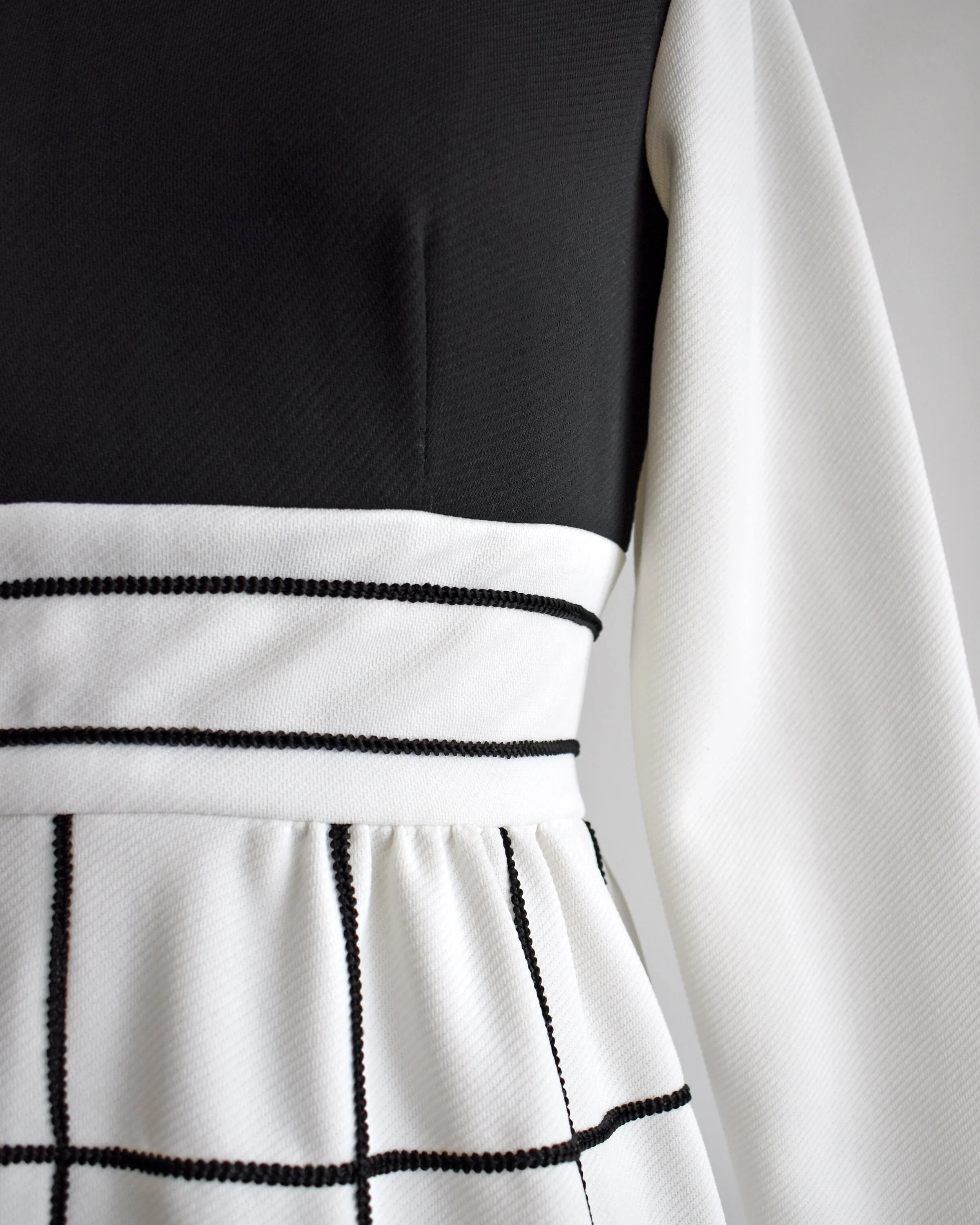 60s Black and White Mod Dress Vintage 60s Dress Mod Scooter Mini Dress, Xs by Peck & Peck - Image 6