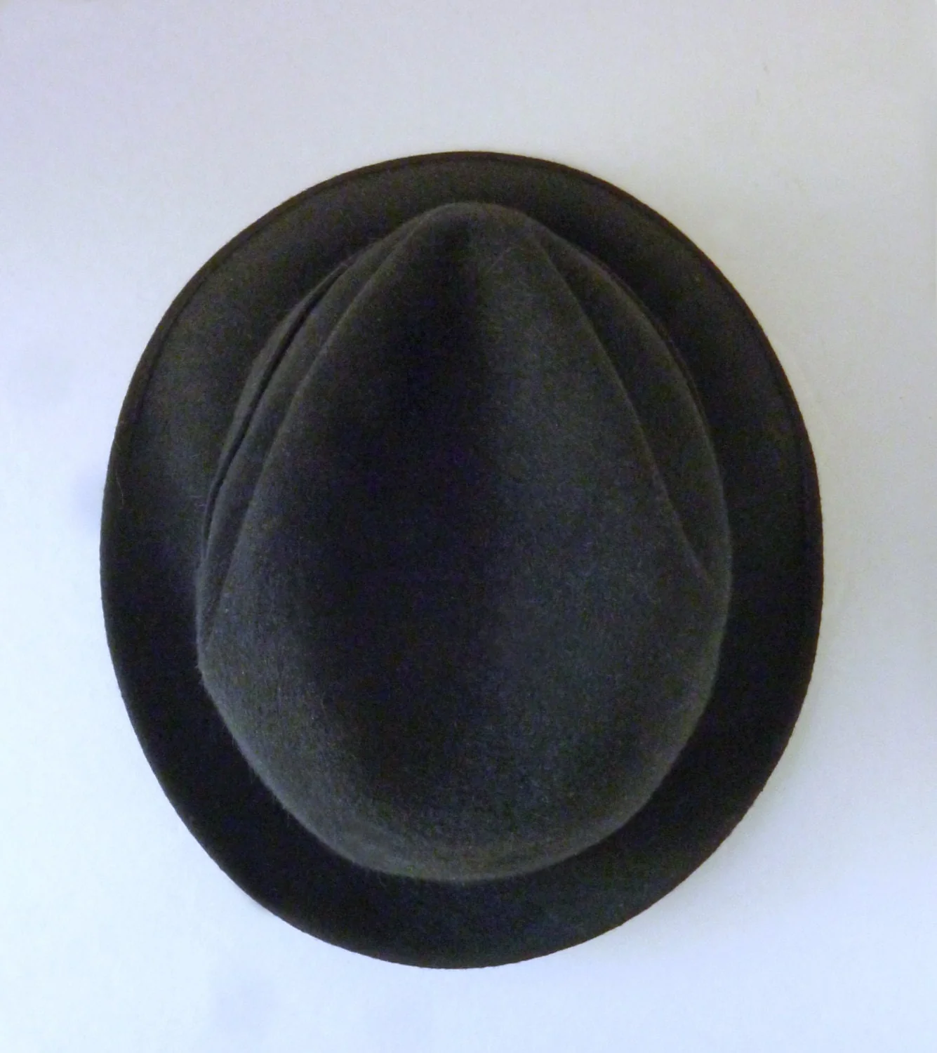 60s Black Mobster Italian Kashmir Fedora Pork Pie Hat - 7 1 4 High End Thin Brim European Style - Image 4