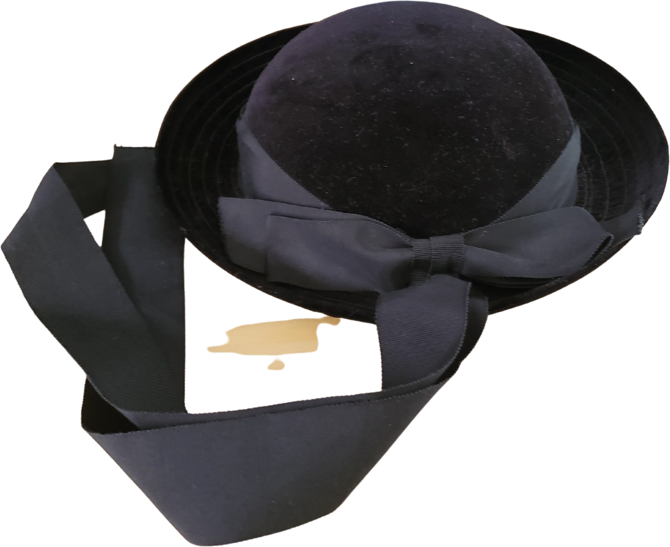 60s Black Velvet Girls Hat By Cinderella - Image 2